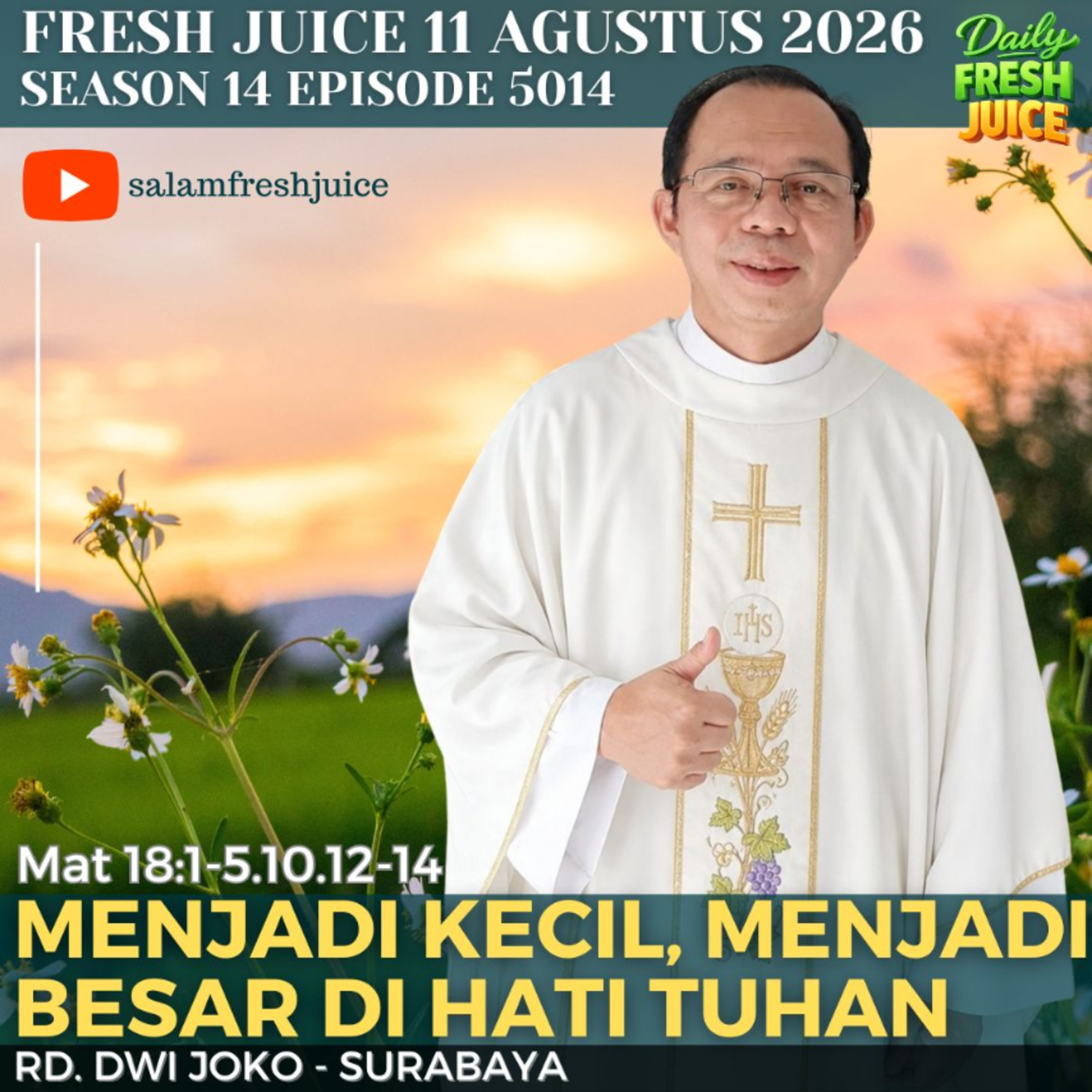 Menjadi Kecil, Menjadi Besar di Hati Tuhan