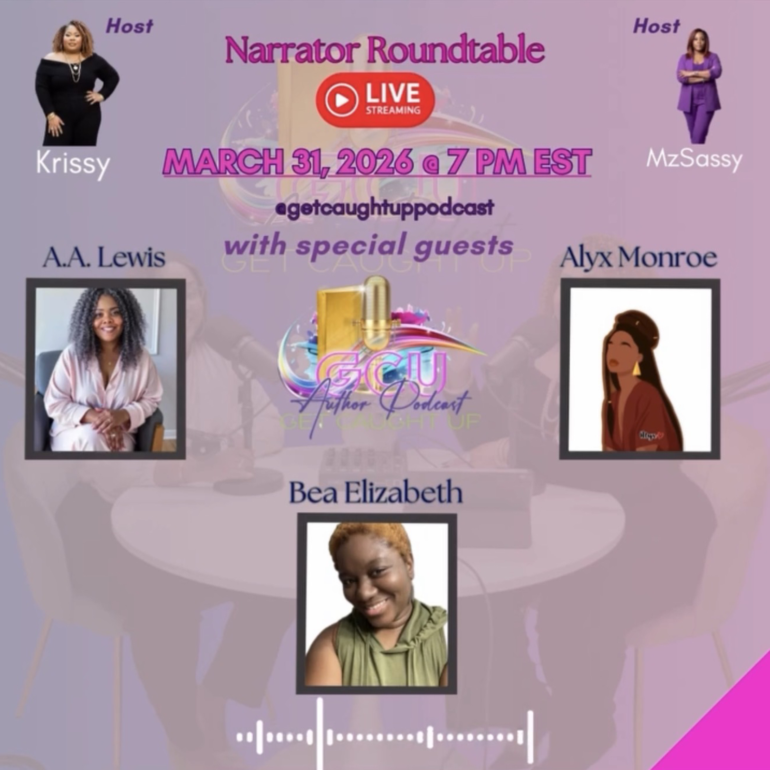 March Narrator Roundtable- A. A. Lewis & Alyx  Monroe episode artwork
