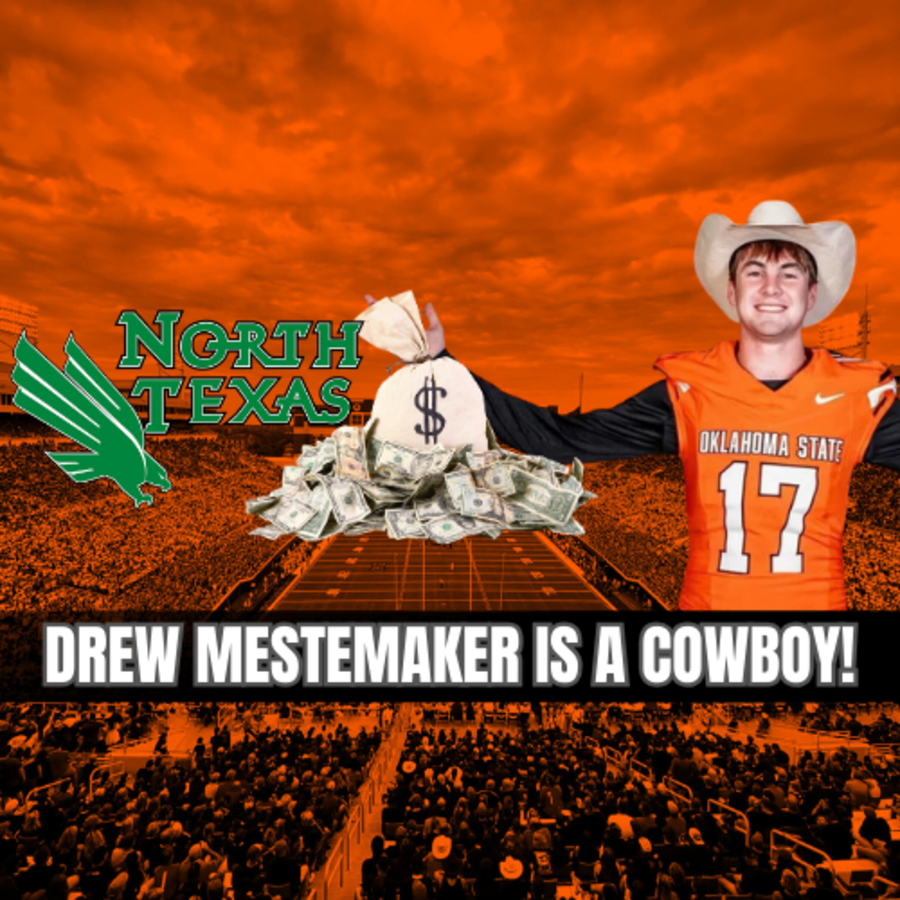 WE GOT HIM! Drew Mestemaker Commits to Oklahoma State | Who’s RB1? | OSU Hoops Panic or Patience? episode artwork