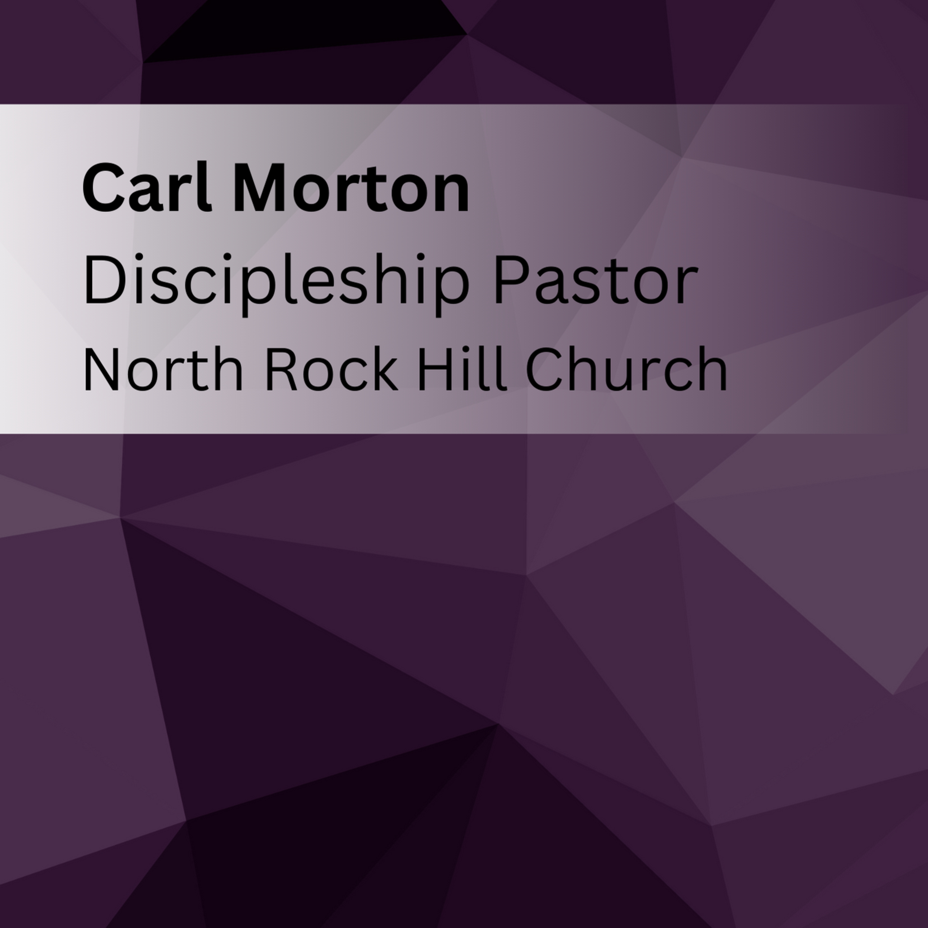 10.22.2023 - Living the Will of God (Guest: Carl Morton) episode artwork