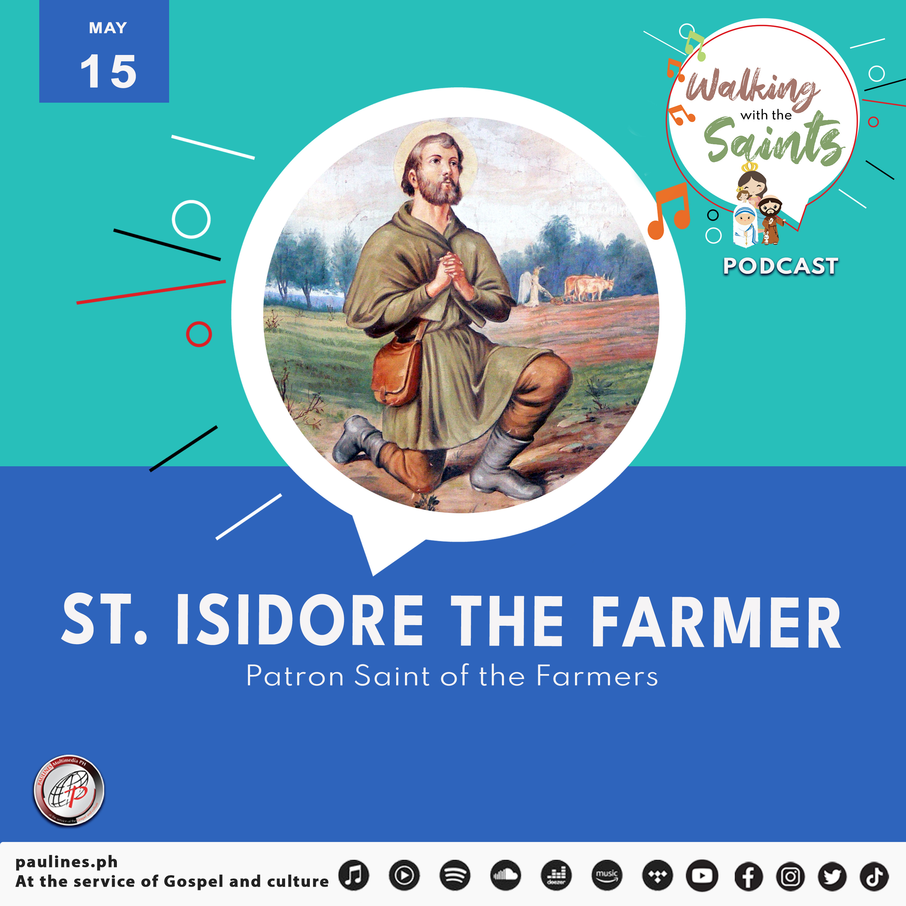  Walking with the Saints Podcast | Feast of St. Isidore, the farmer l Patron Saint of the Farmers | May 15 episode artwork