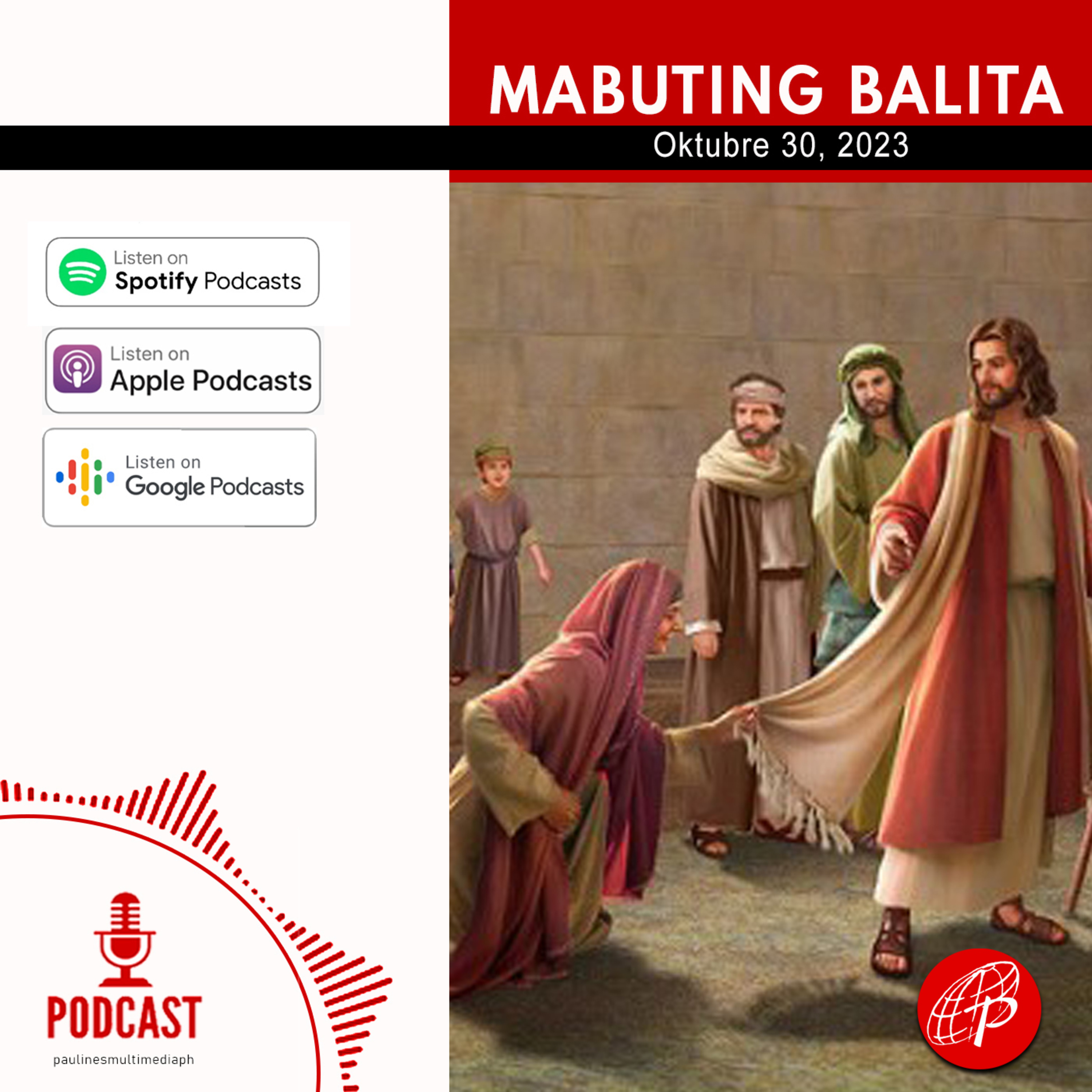 Mabuting Balita l Oktubre 30, 2023 – Lunes ng Ika-30 na Linggo sa Karaniwang Panahon episode artwork
