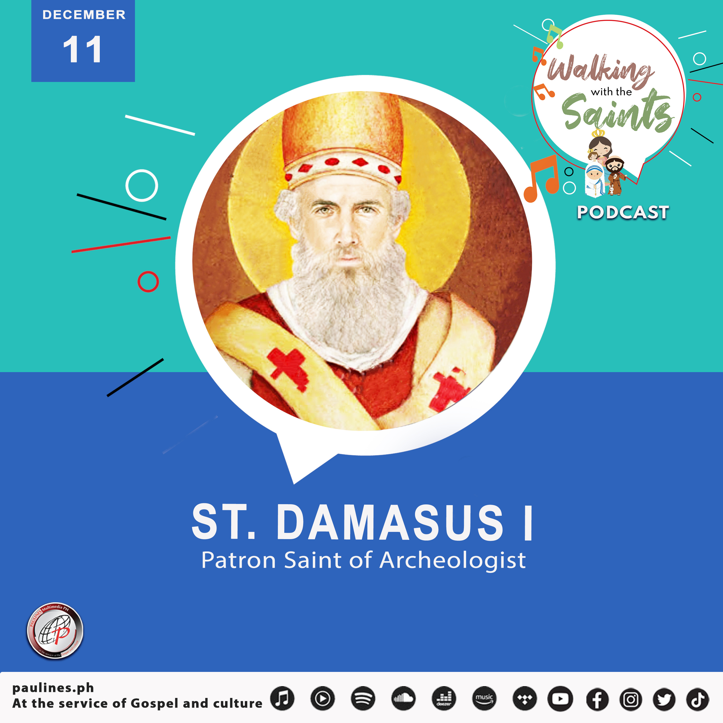 Walking with the Saints l Feast of St. Damasus I, Patron Saint of Archeologist l December 11 episode artwork