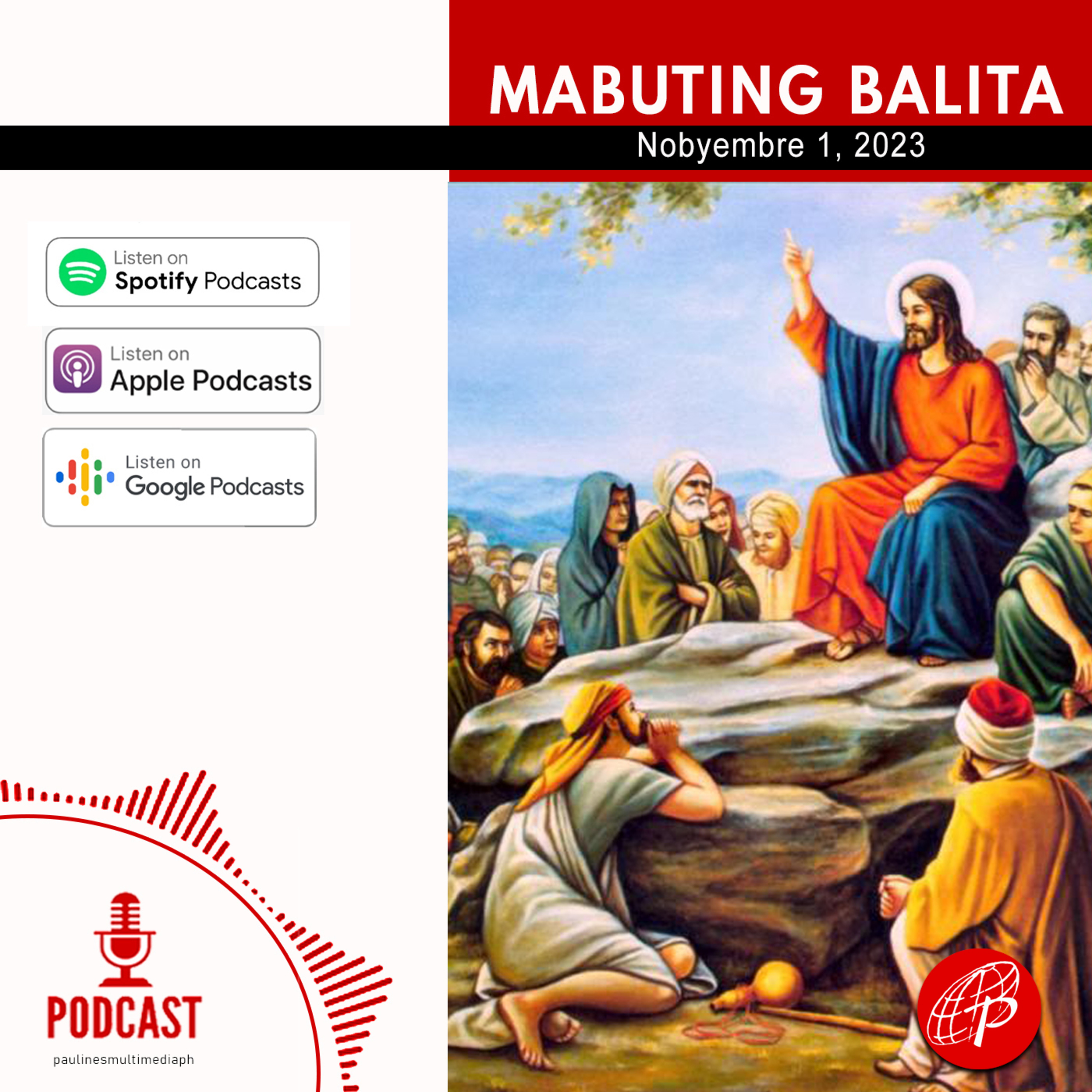 Mabuting Balita l Nobyembre 1, 2023 – Miyerkules l Ika-30 na Linggo sa Karaniwang Panahon episode artwork