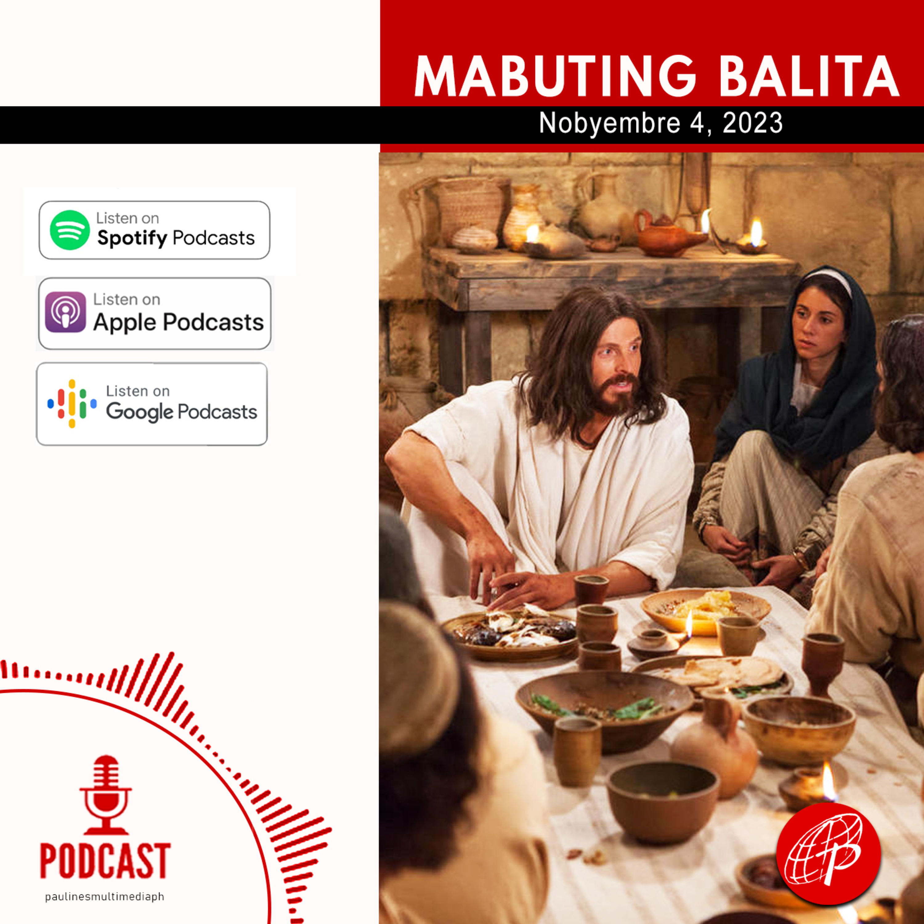 Mabuting Balita l Nobyembre 4, 2023 – Sabado l Ika-30 na Linggo sa Karaniwang Panahon episode artwork