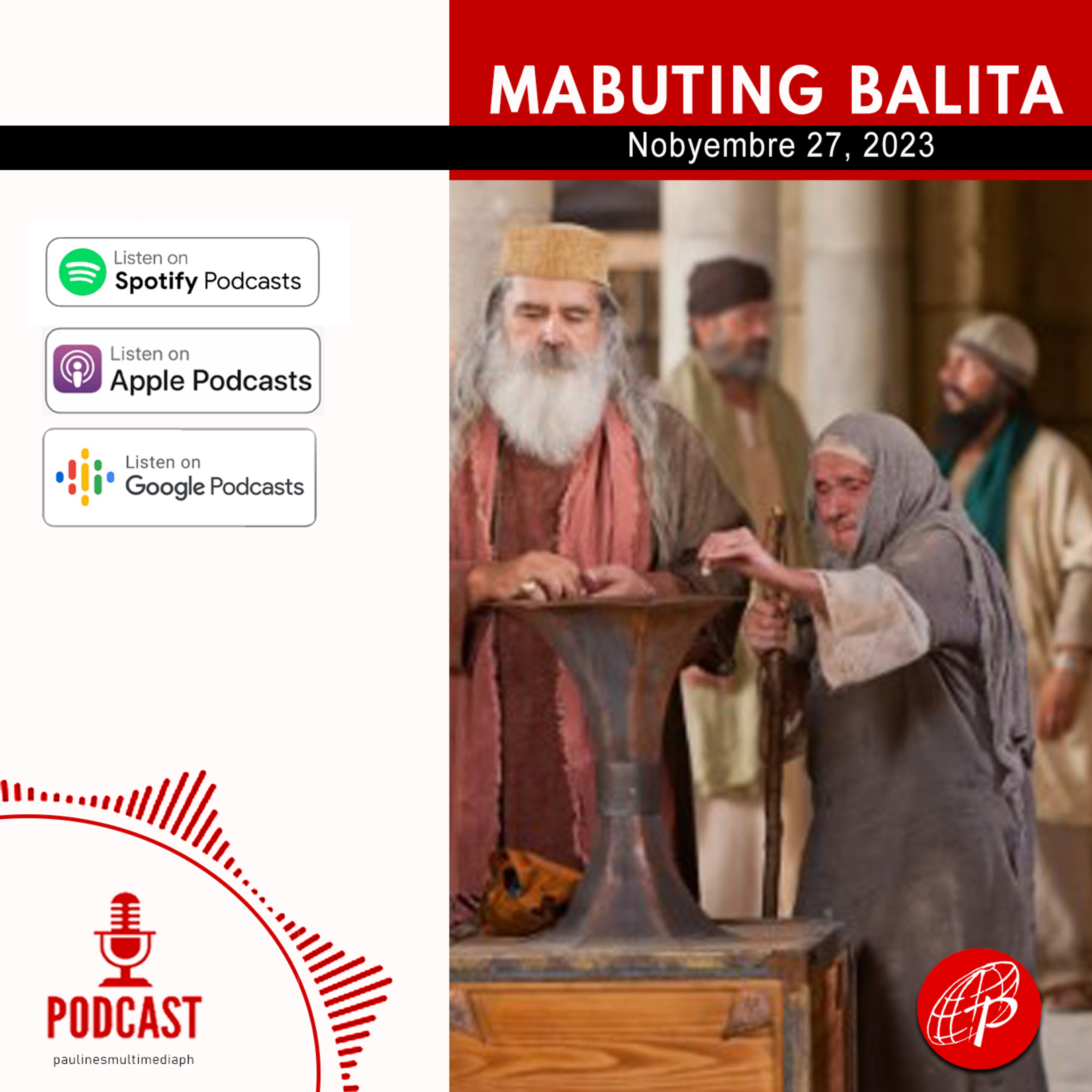 Mabuting Balita l Nobyembre 27, 2023 – Lunes l Ika-34 na Linggo sa Karaniwang Panahon episode artwork