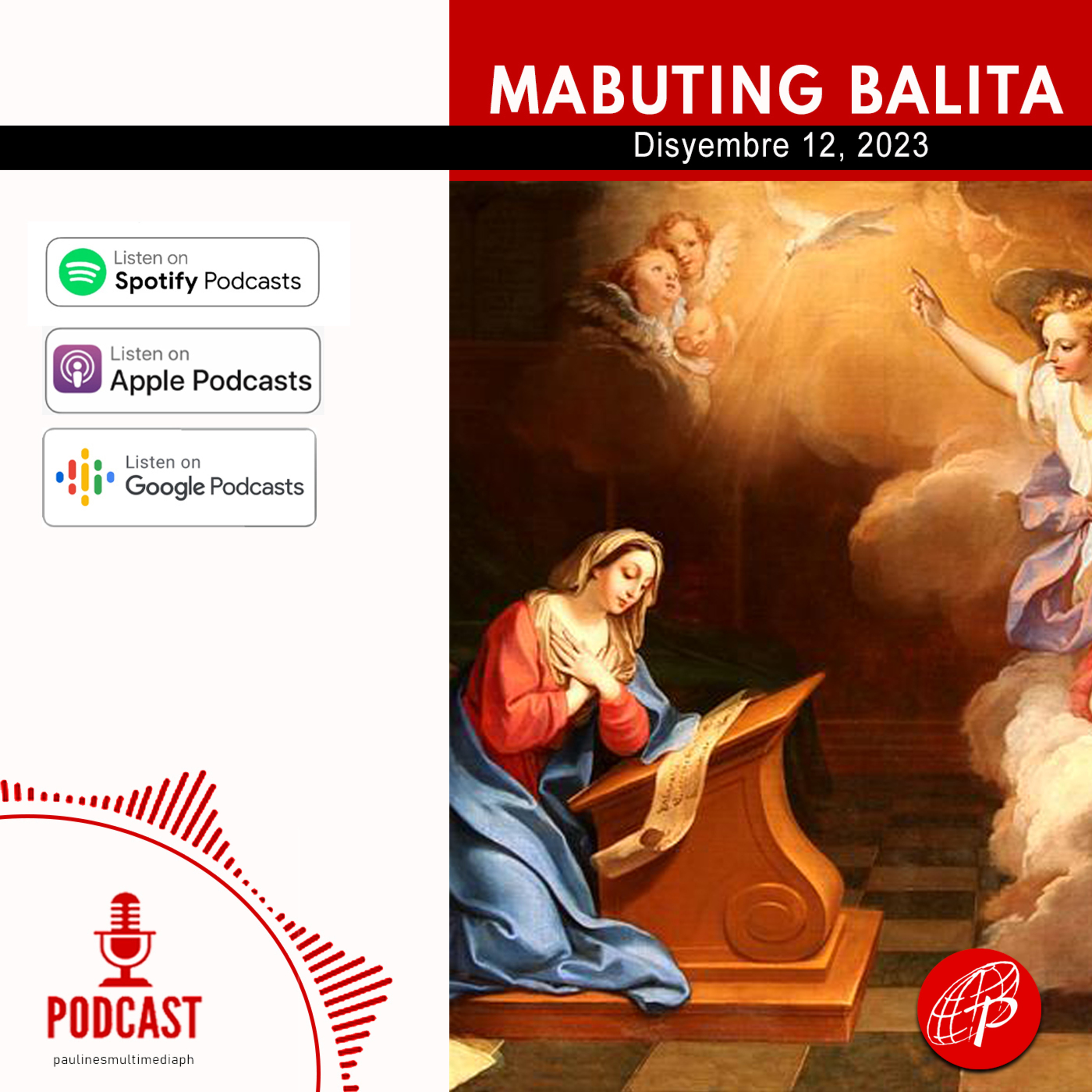  Mabuting Balita l Disyembre 12, 2023 – Martes l Ikalawang Linggo ng Adbiyent  episode artwork