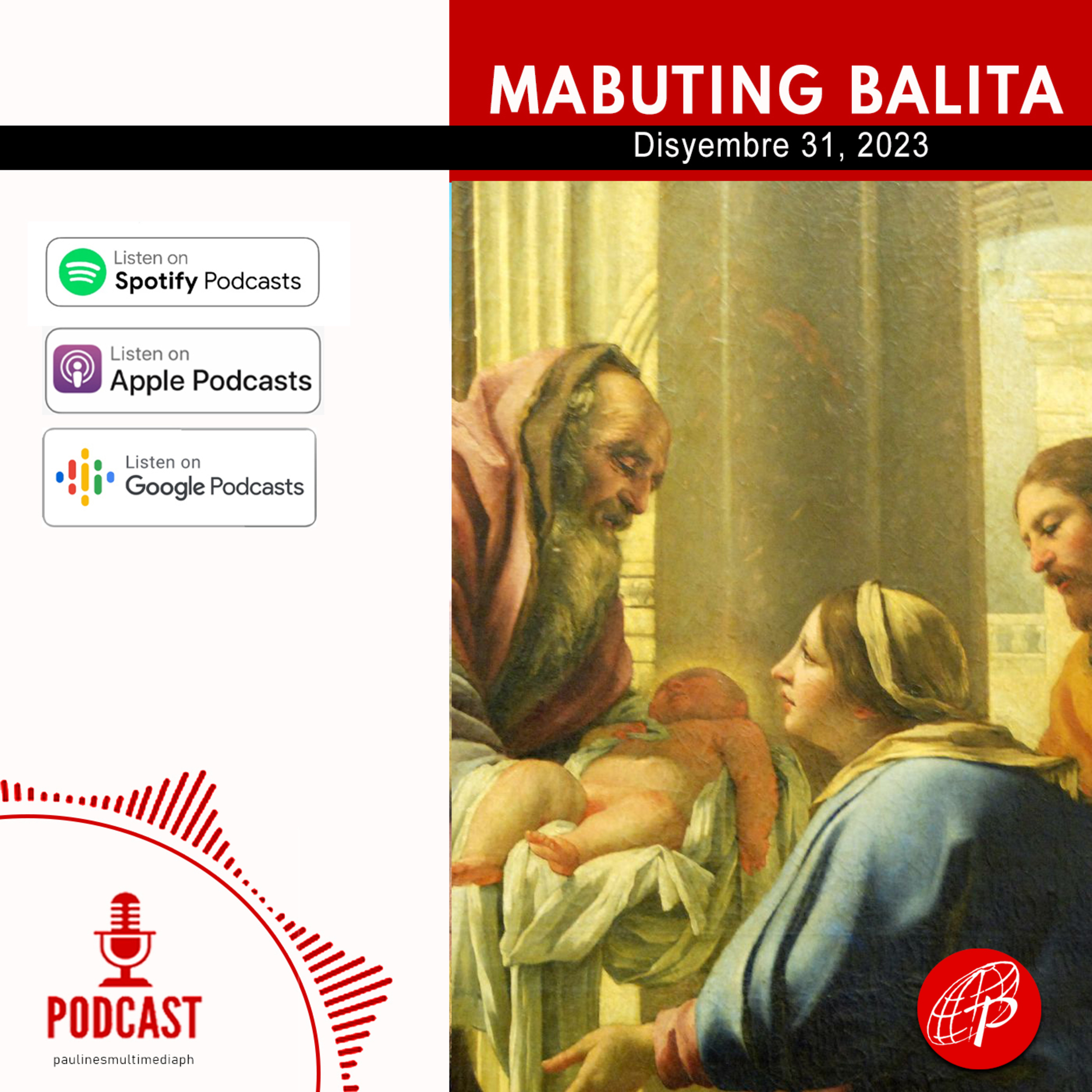 Mabuting Balita l Disyembre 31, 2023 - Linggo l Ika-7 Araw sa Pagdiriwang ng Pasko	 episode artwork