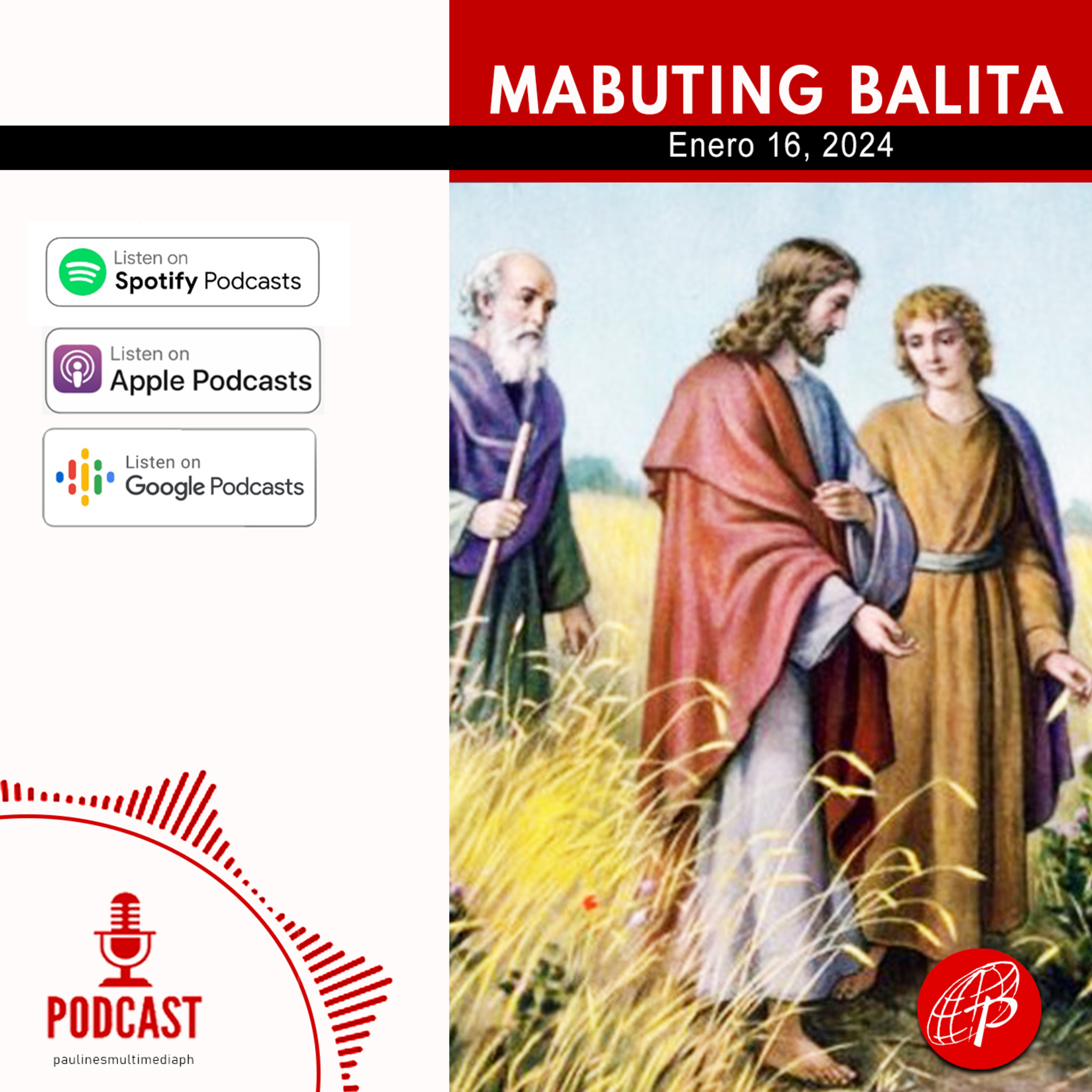 Mabuting Balita l Enero 16, 2024 – Martes l Ikalawang Linggo ng Taon	 episode artwork