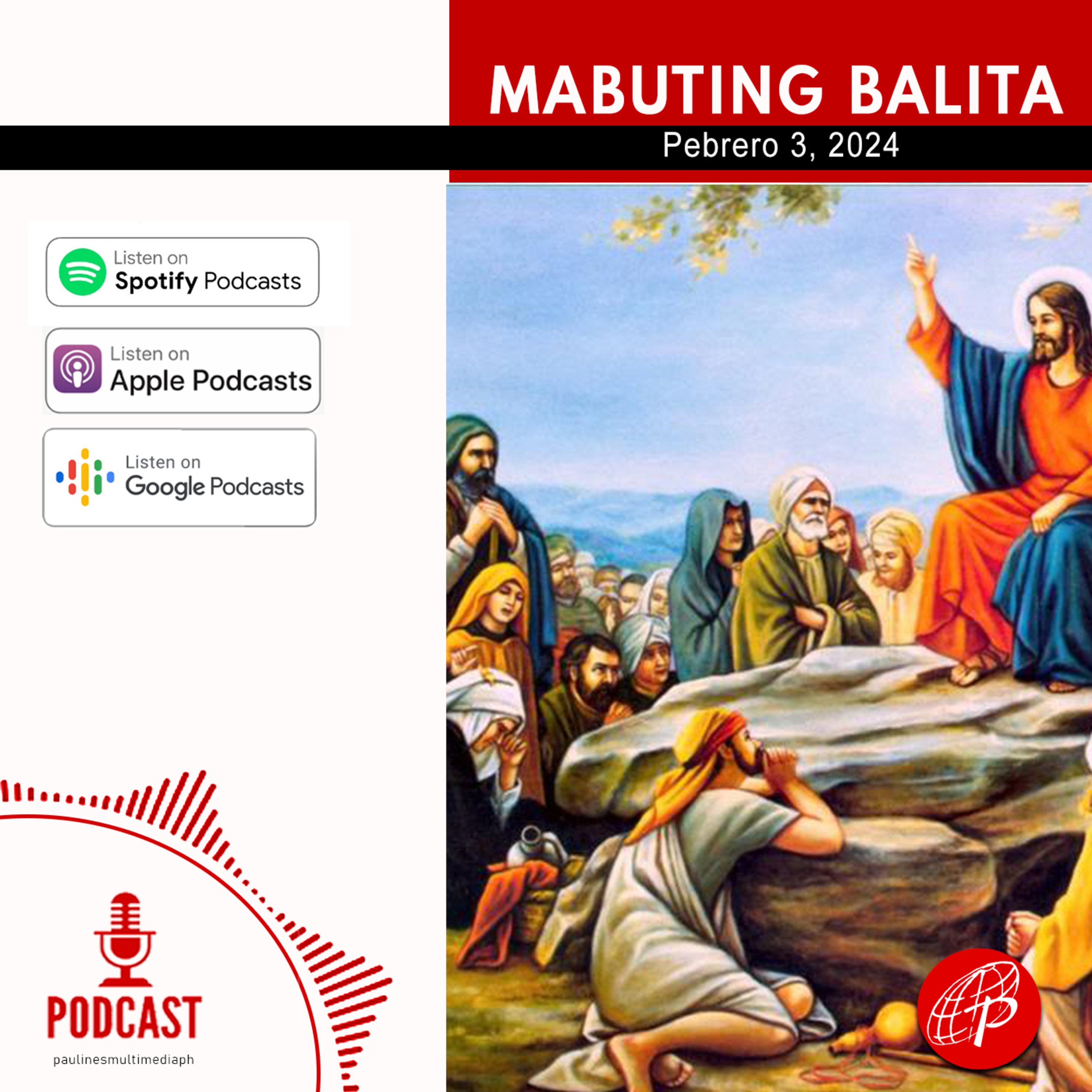 Mabuting Balita l Pebrero 3, 2024 – Sabado l Ika-4 na Linggo ng Karaniwang Panahon   	 episode artwork