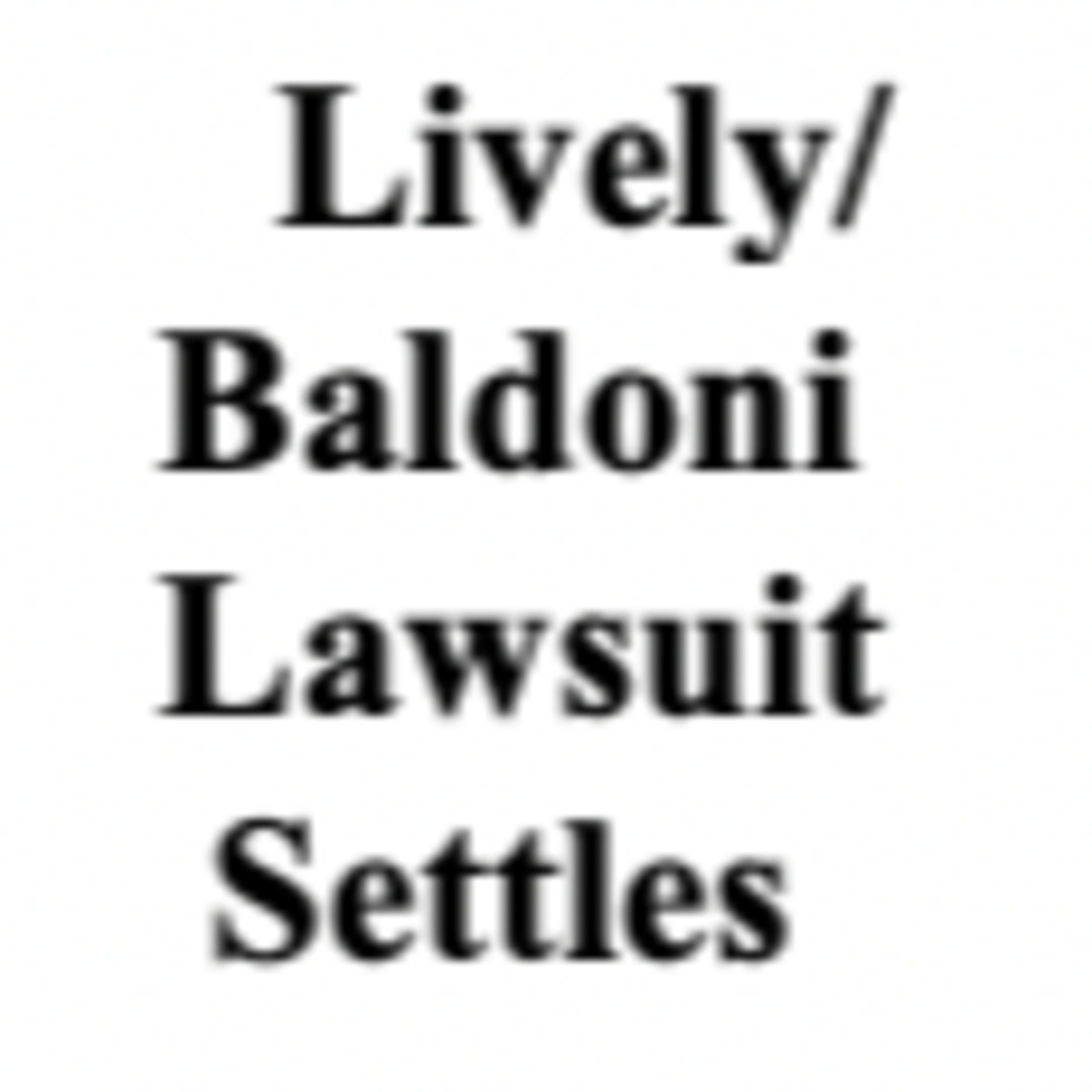 The "It Ends With Us" Lawsuit, Blake Lively v. Justin Baldoni et al., Settles Out of Court episode artwork