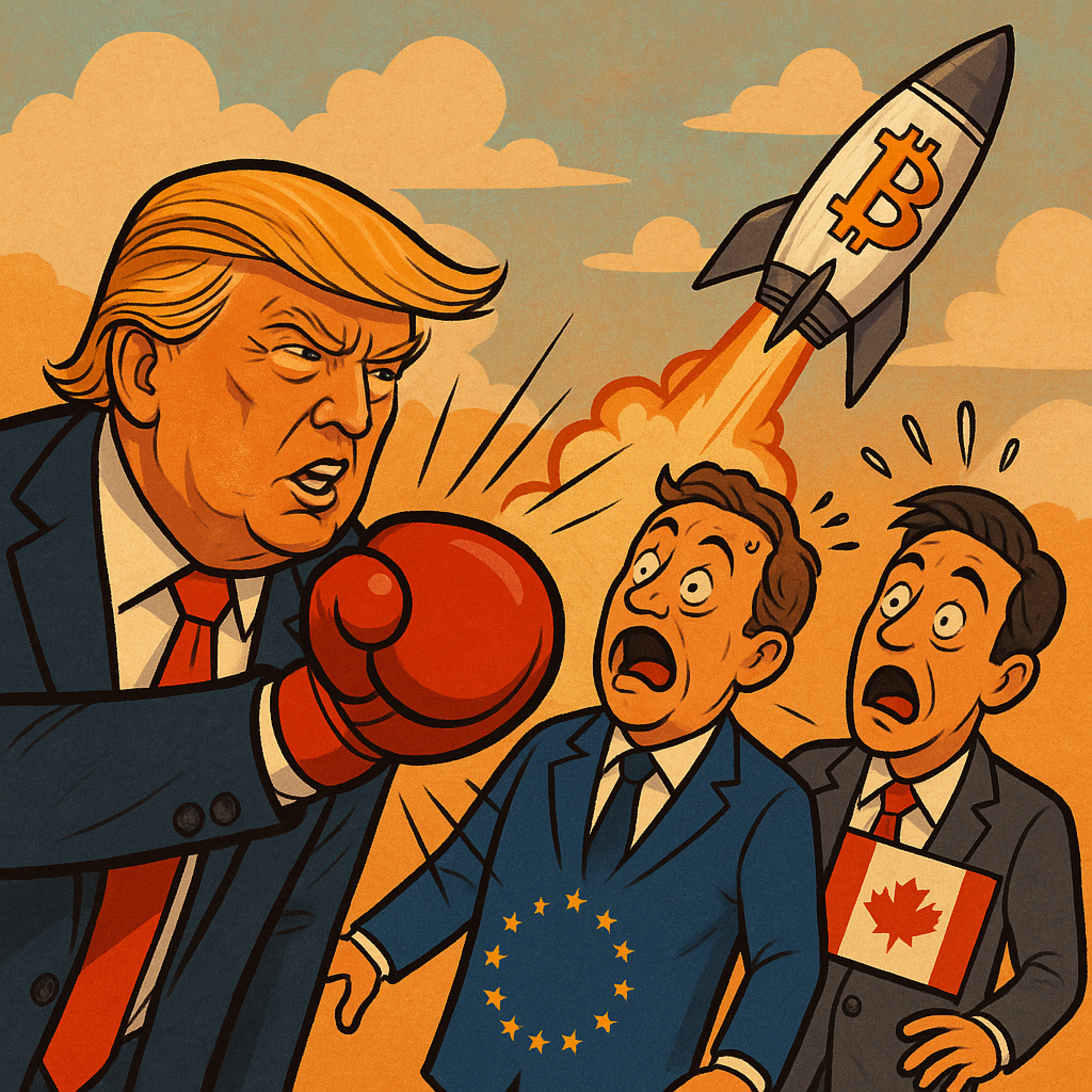 Money Talks - Trump corta las subidas a Europa, el Bitcoin se dispara y Francia pide dinero.