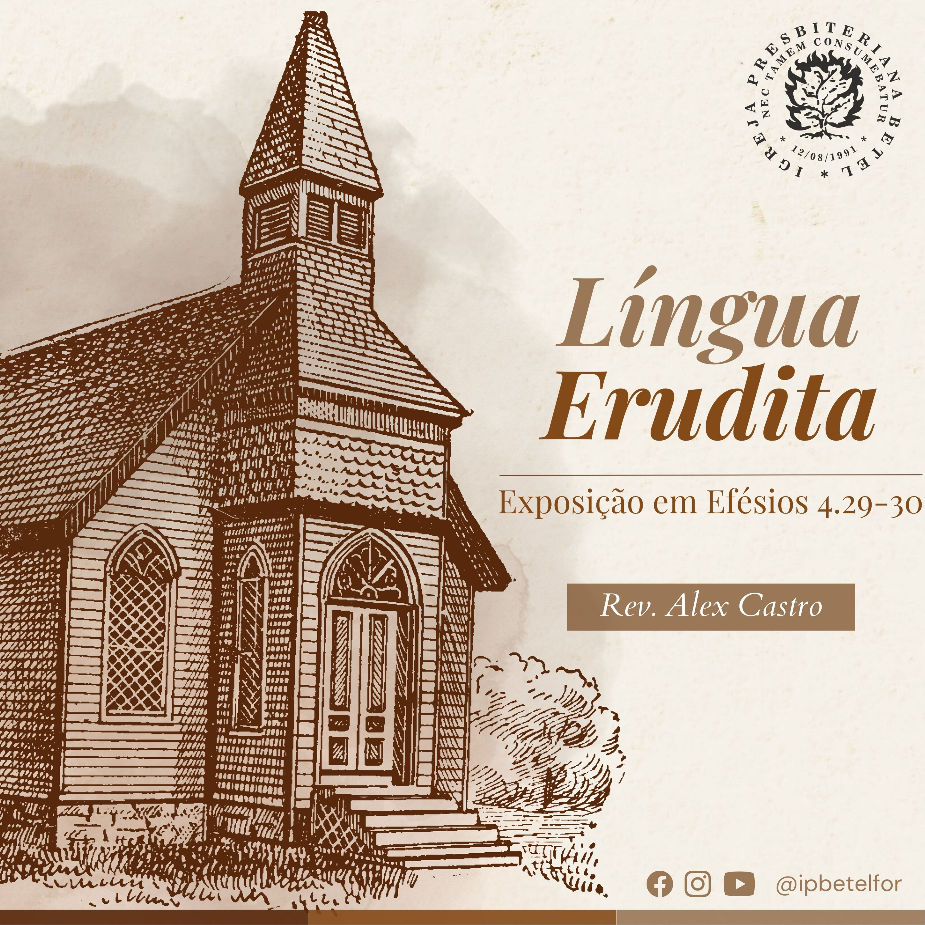 Língua Erudita - Exposição em Efésios 4.29-30 | Rev. Alex Castro episode artwork