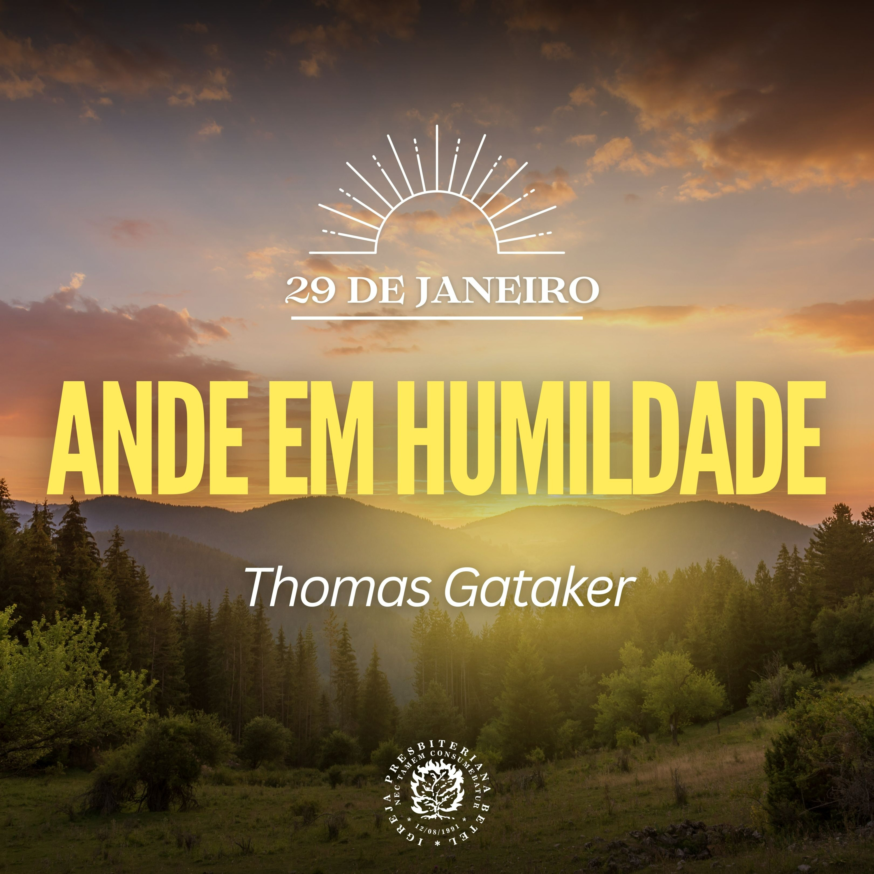 29 de Janeiro - Ande em Humildade | Thomas Gataker | Devocional Diário episode artwork