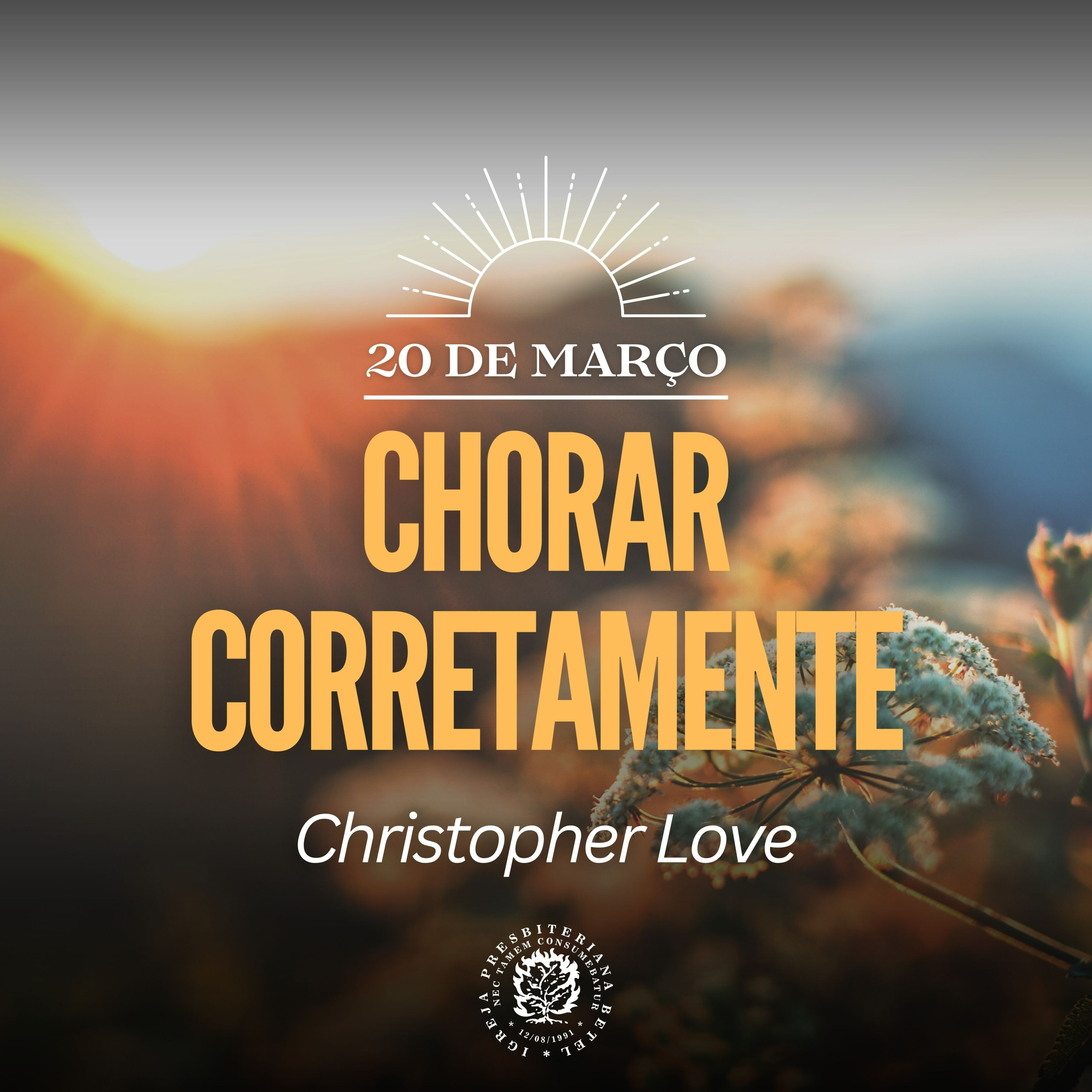 20 de Março - Chorar corretamente | Christopher Love | Devocional Diário episode artwork