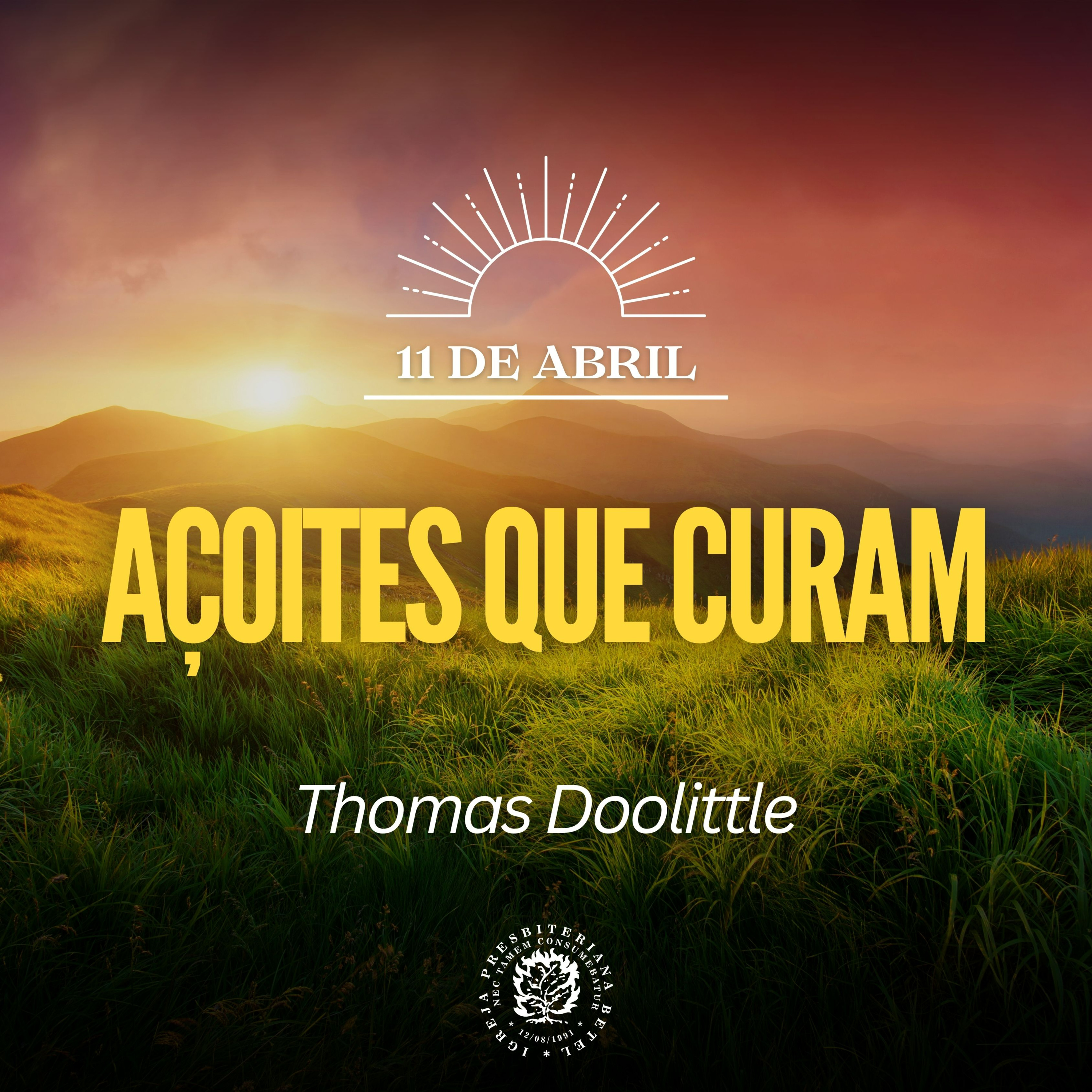 11 de Abril - Açoites que curam | Thomas Doolittle | Devocional Diário  episode artwork