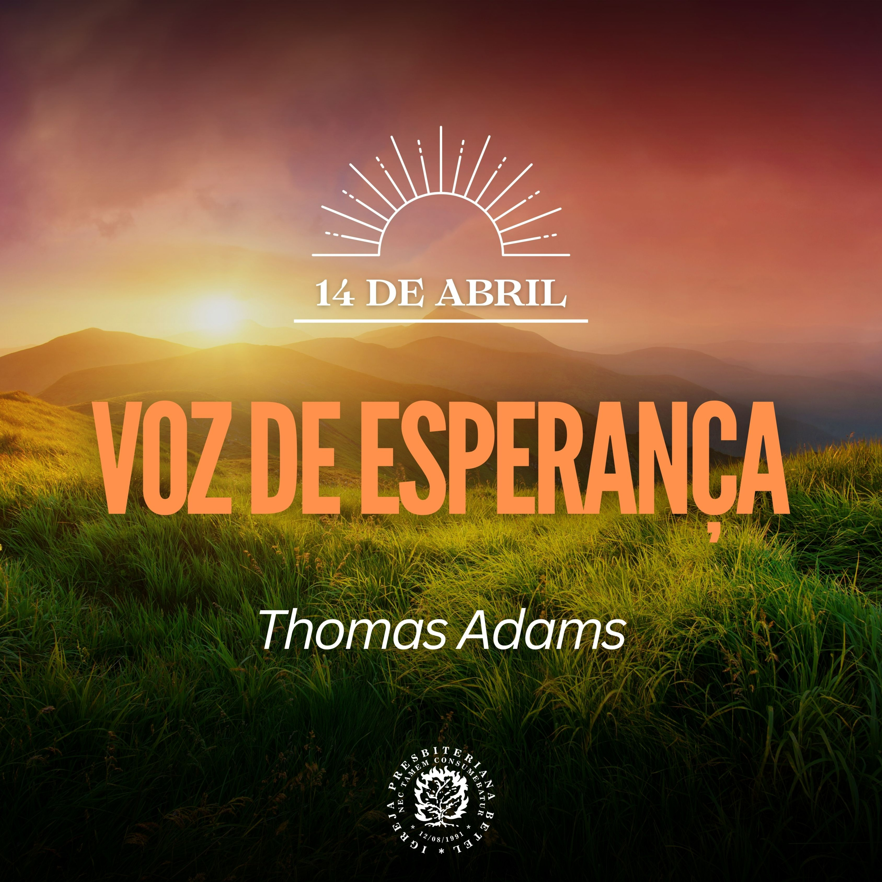 14 de Abril - Voz de Esperança | Thomas Adams | Devocional Diário episode artwork