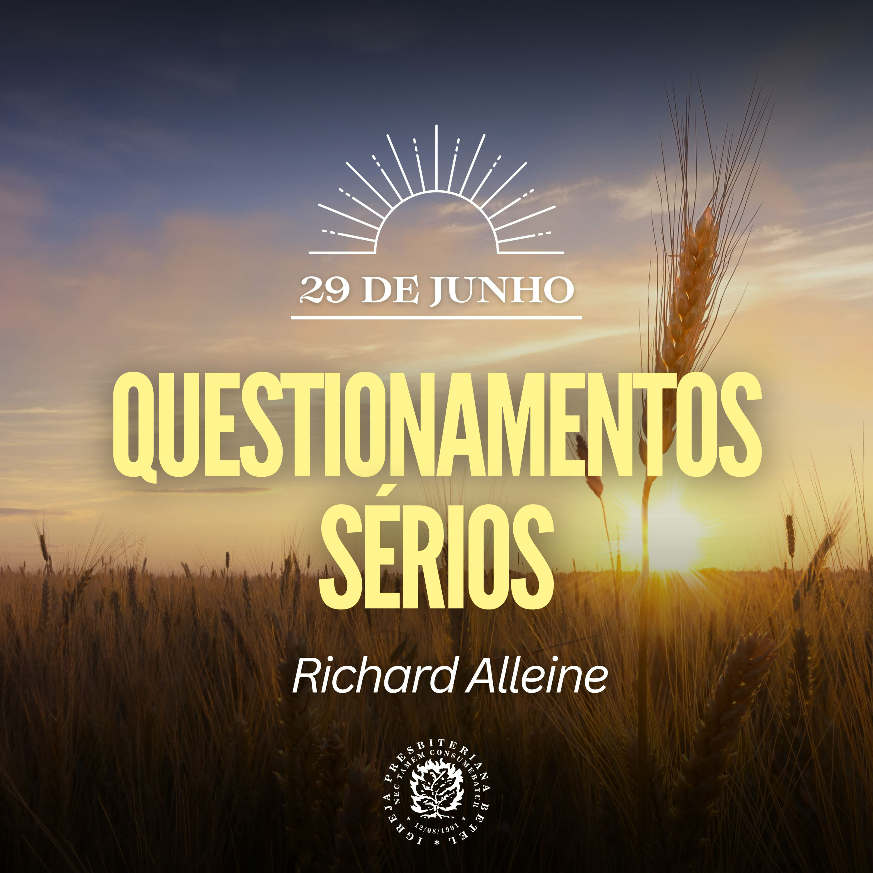 29 de Junho - Questionamentos sérios | Richard Alleine | Devocional Diário  episode artwork