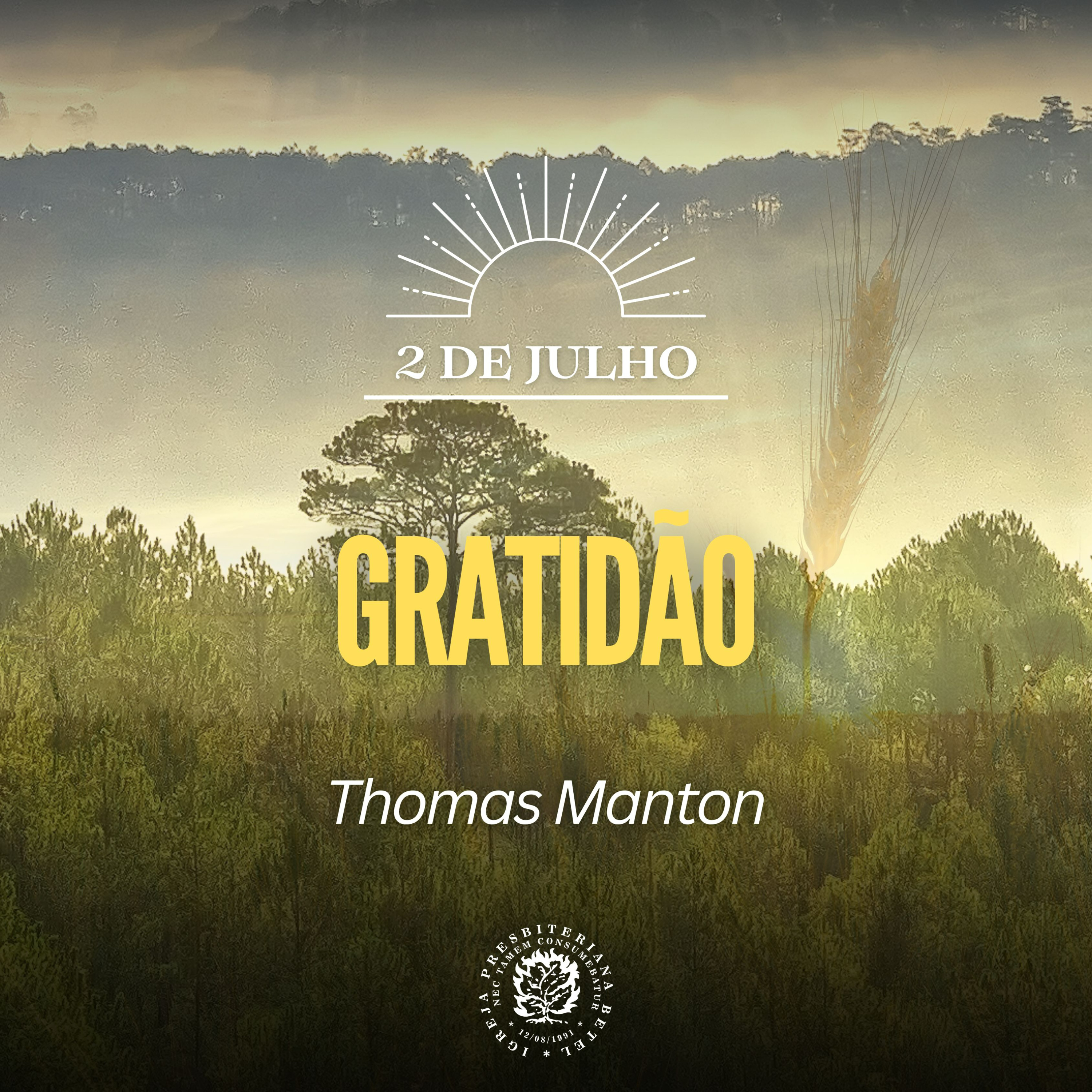 2 de Julho - Gratidão | Thomas Manton | Devocional Diário  episode artwork