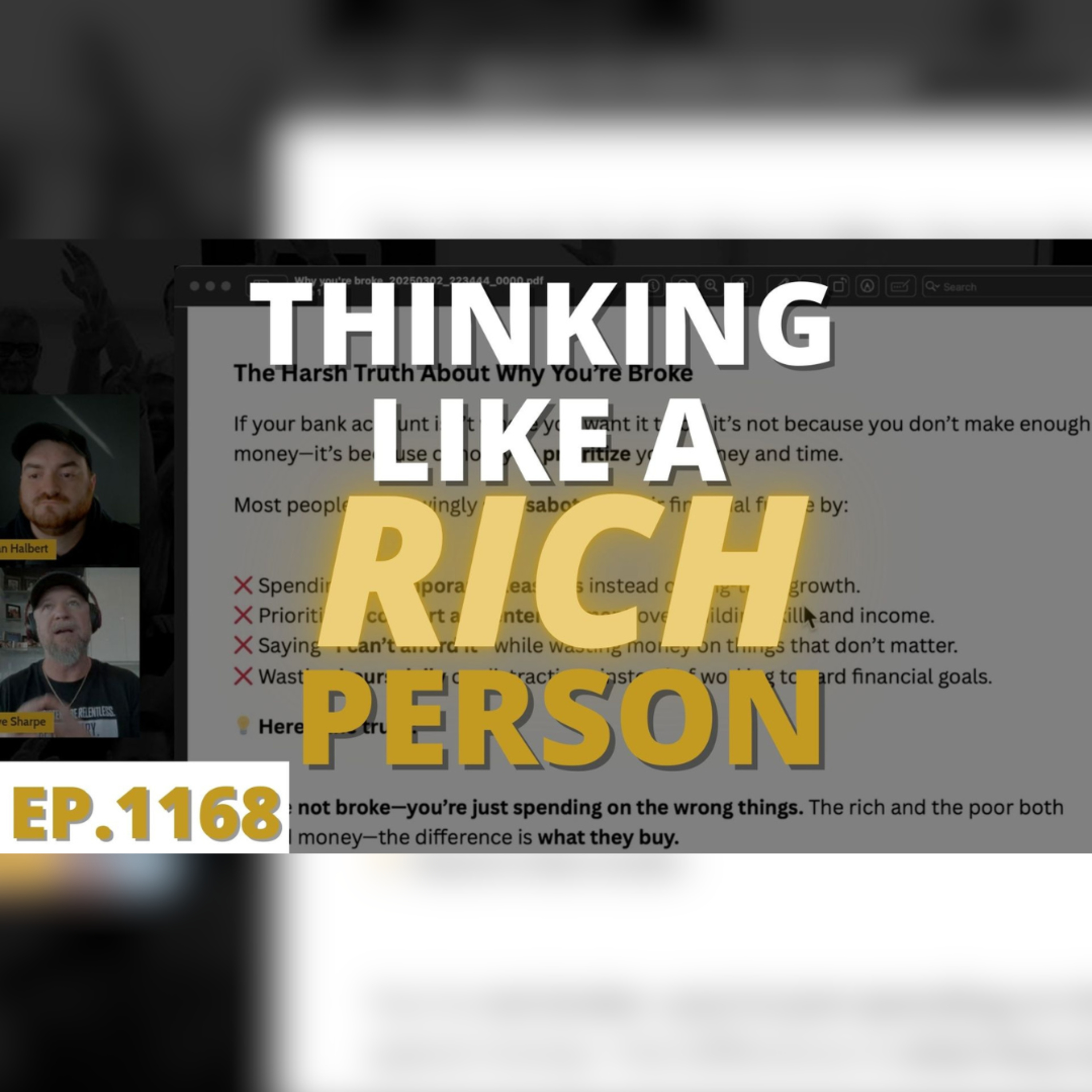 3-3-25-How To Think Like A Rich Person-Wake Up Legendary with David Sharpe | Legendary Marketer
