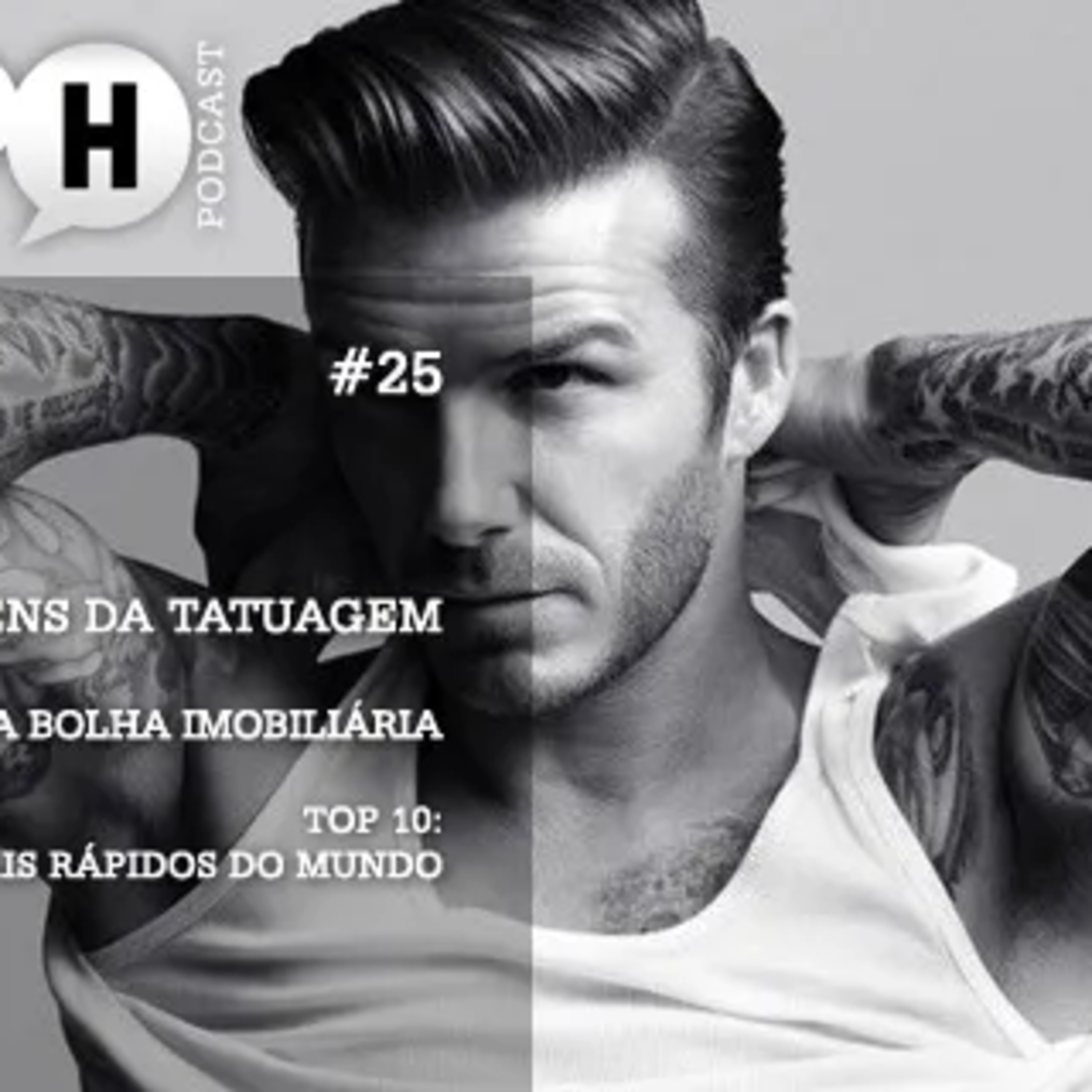 Papo H Podcast #25 – Origem da Tatuagem, Bolha Imobiliária, 10 Carros + Rápidos episode artwork