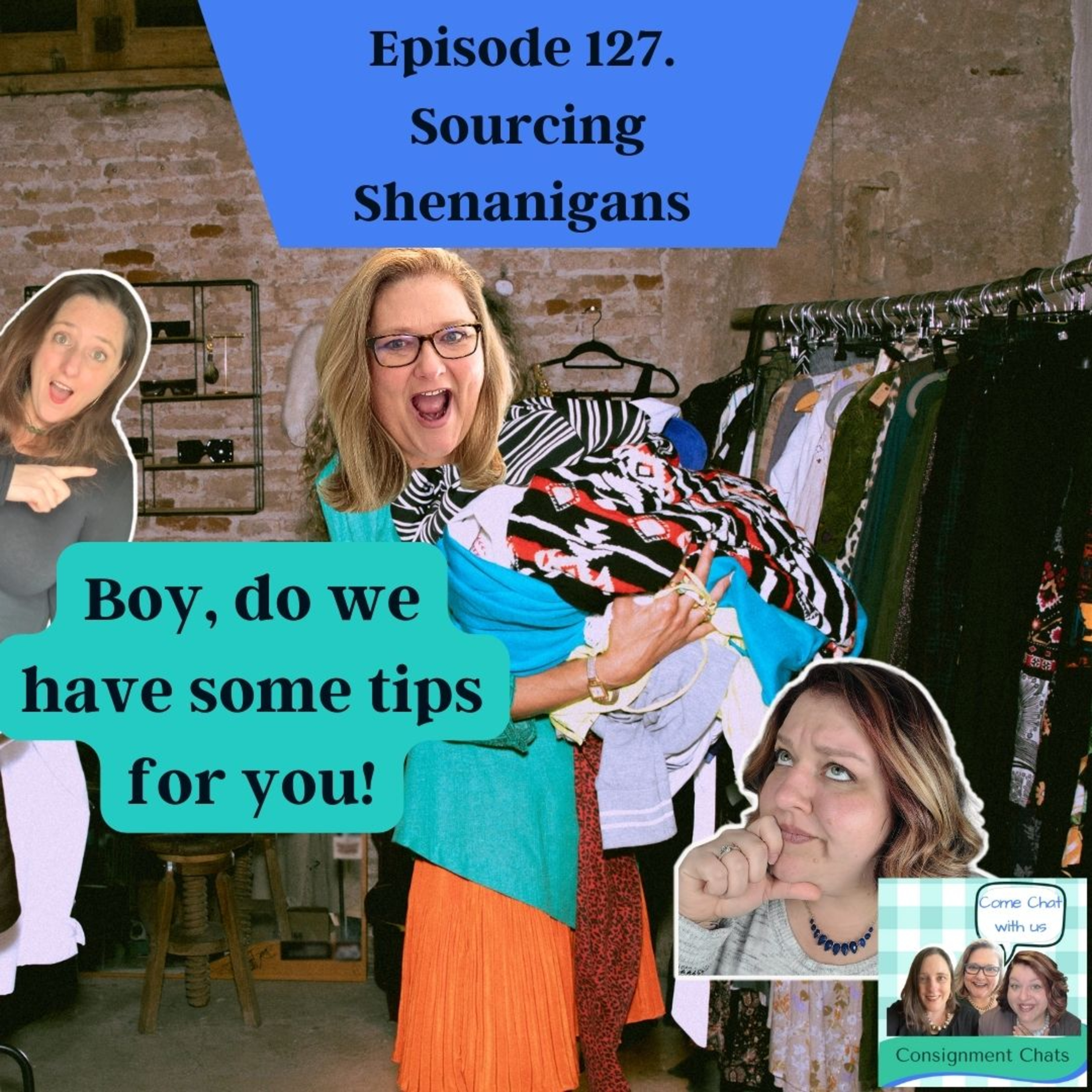 Episode 127. Sourcing Shenanigans with Molly & Samantha. Reseller Tips! (S3.E23)  episode artwork
