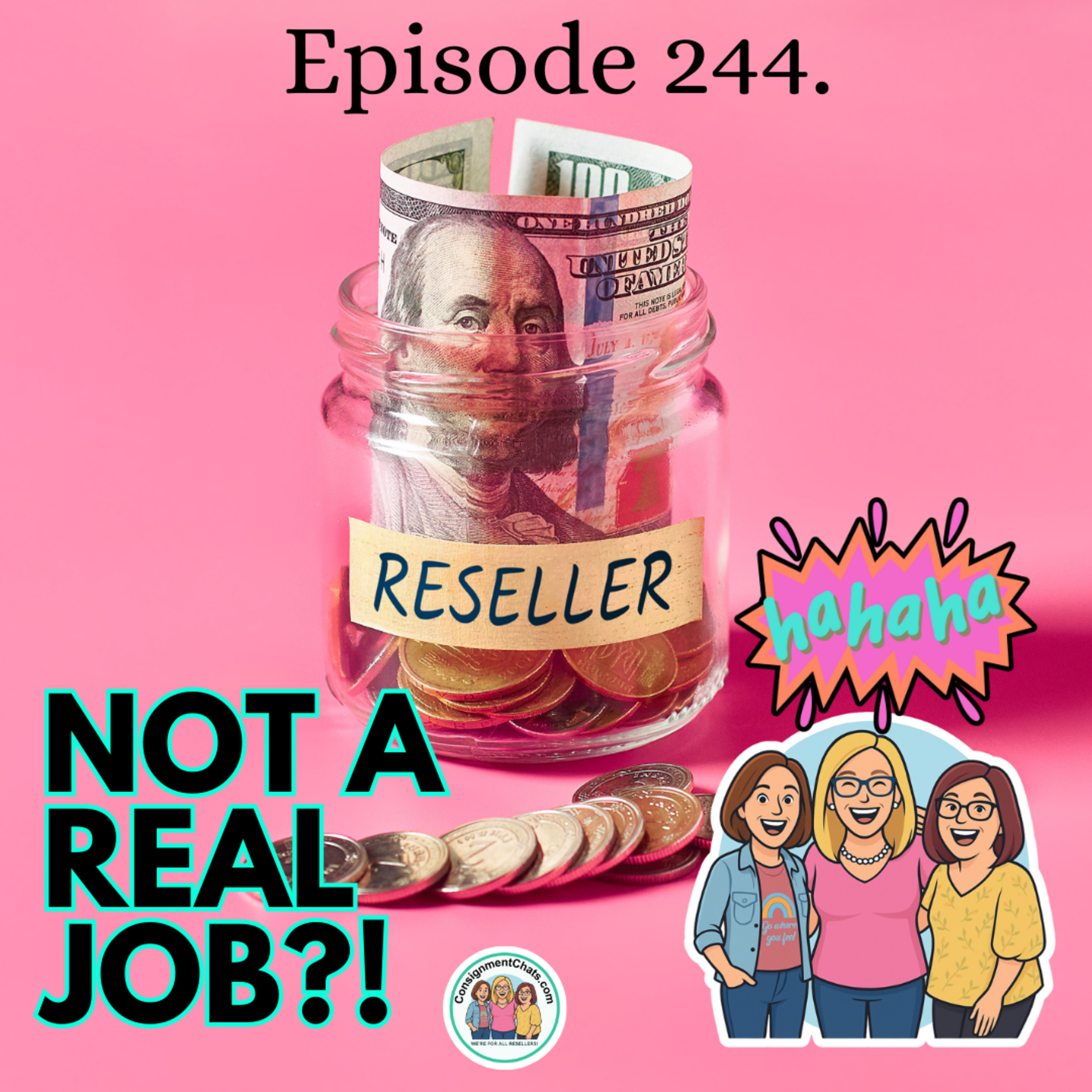 Episode 244. Is Reselling a Real Job? The Truth About Selling on eBay, Poshmark & More (S5.E35) episode artwork