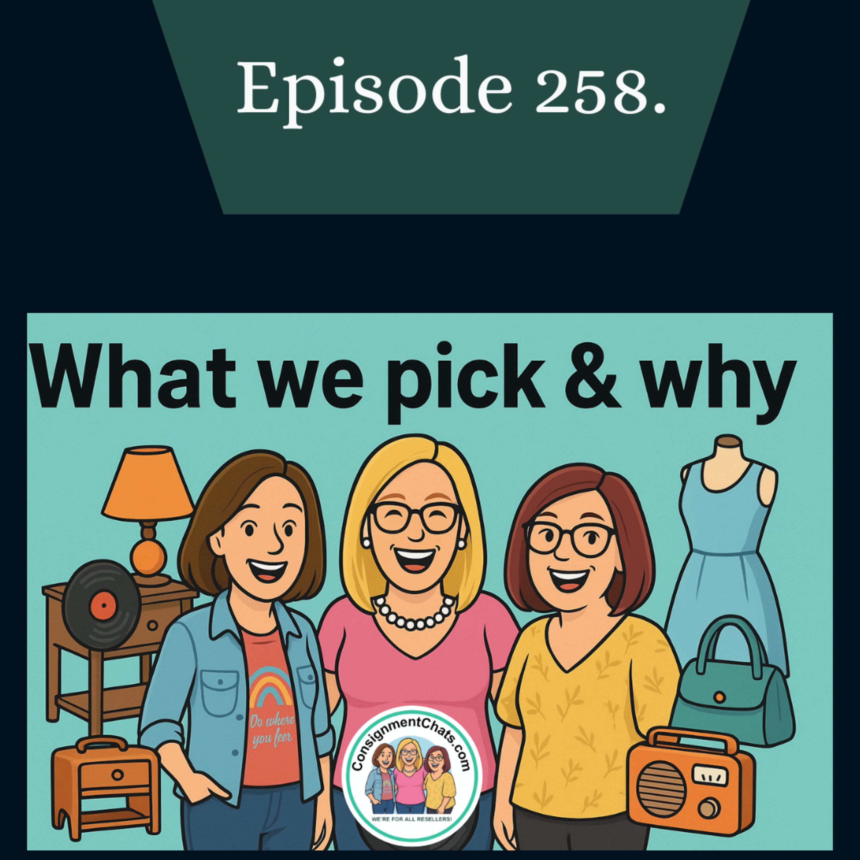 Episode 258. Thrift Haul Secrets | Our Haul + The Strategy Behind Each Pick (S5.E49) episode artwork