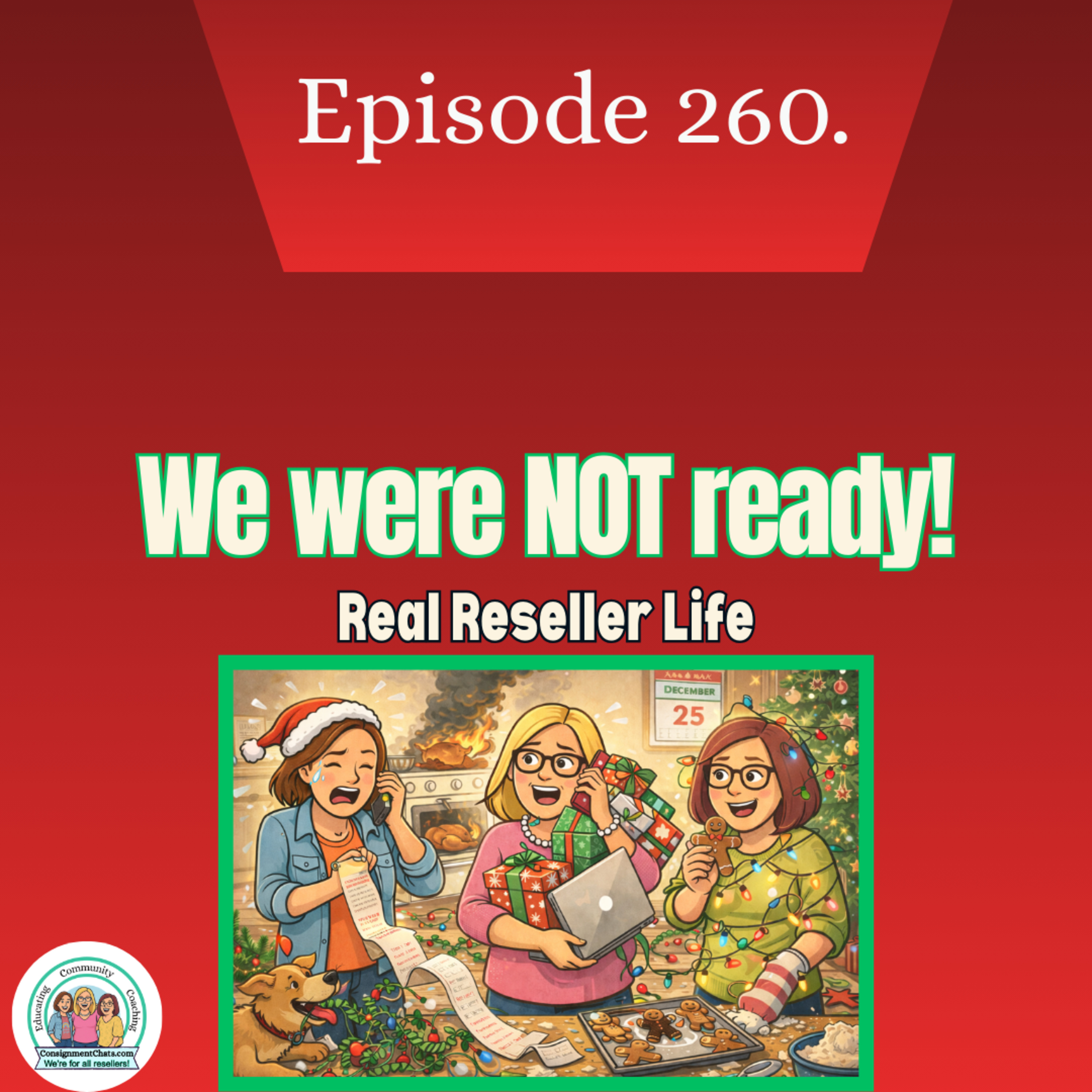 Episode 260. Wait! Are we recording? Real Holiday Reseller Life! (S5.E51) episode artwork