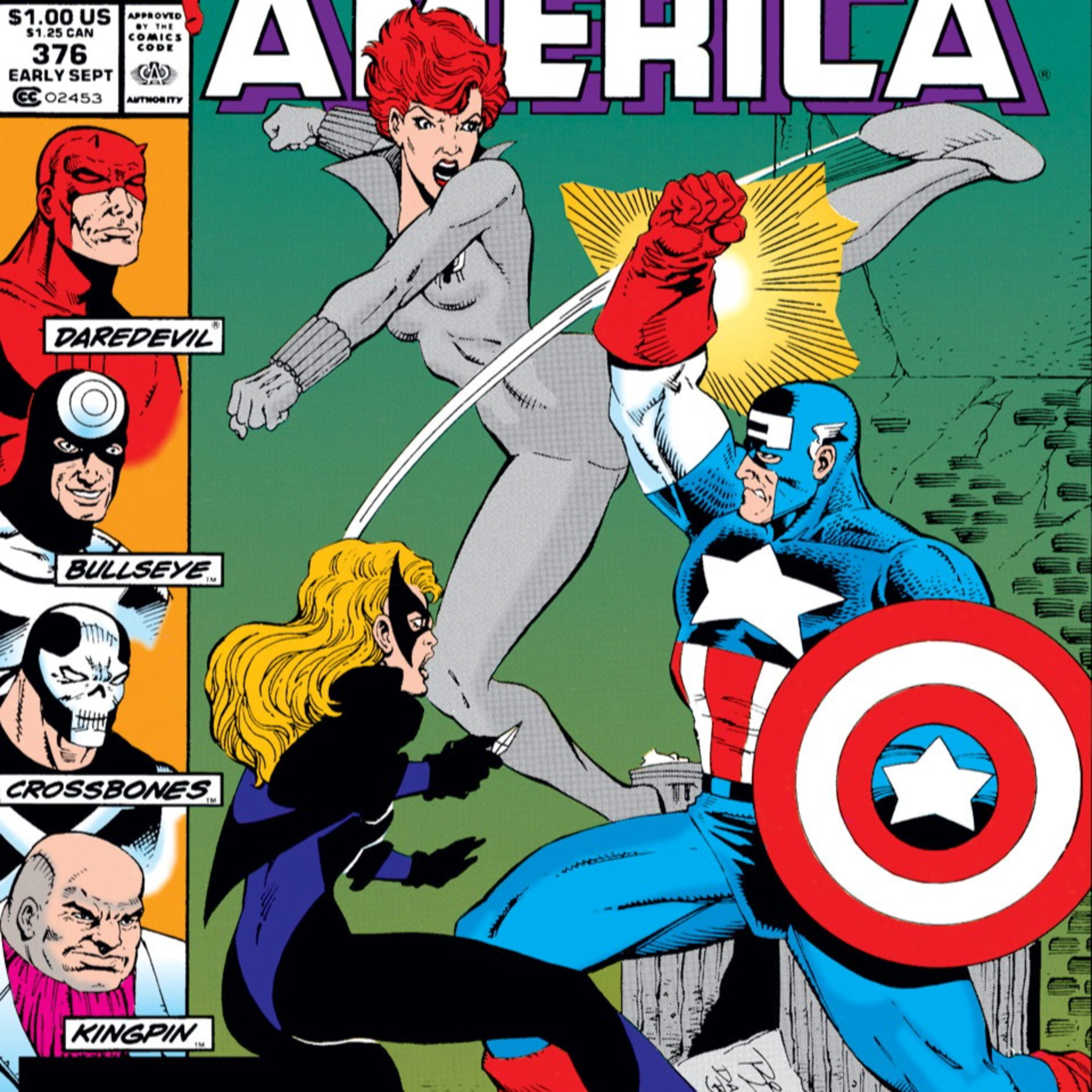 #187: Streets of Poison Part 5 (1990) Captain America #376 by Mark Gruenwald / Ron Lim