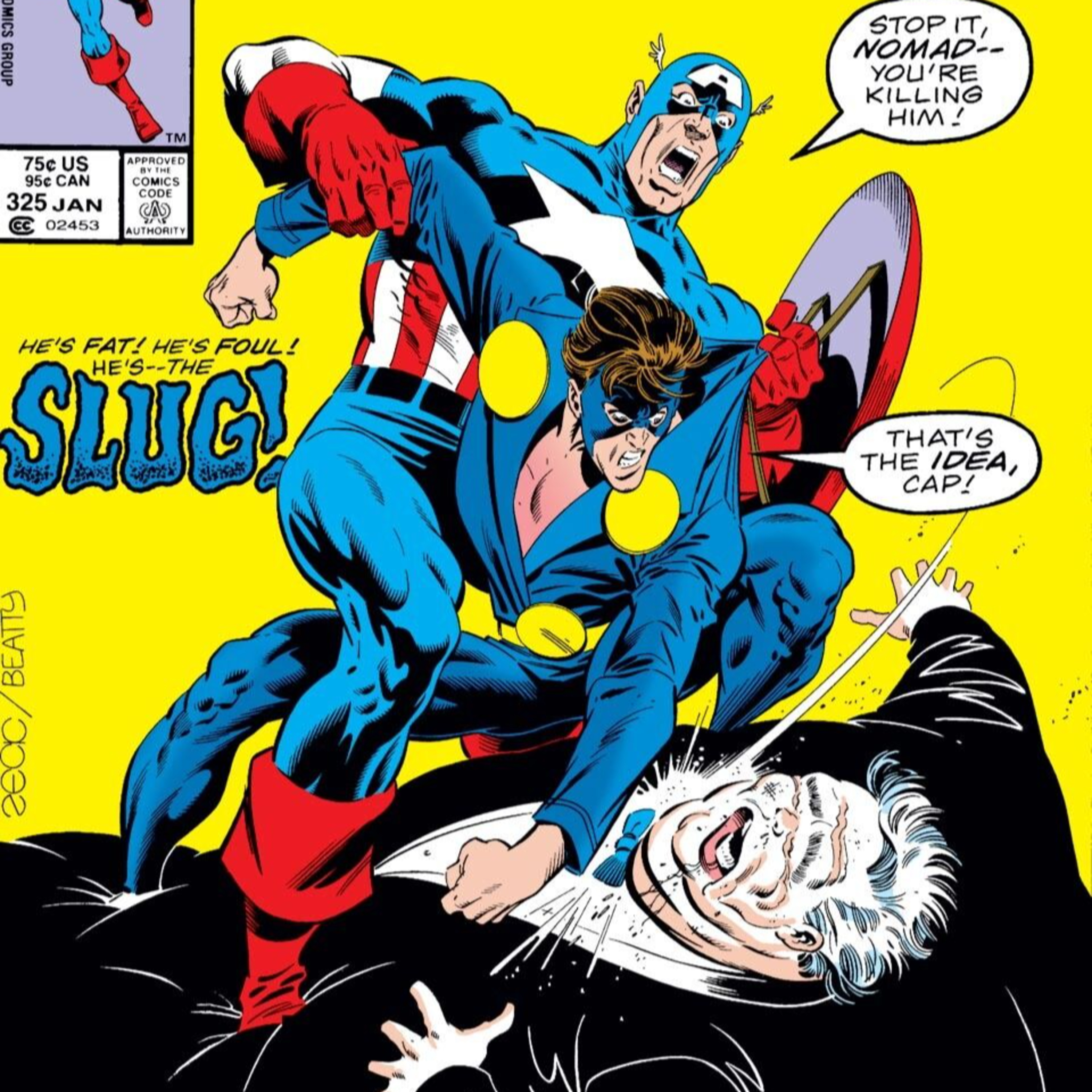 #199: Nomad is Back and Out for Blood! Cap #325 (1987) Mark Gruenwald / Paul Neary / John Beatty