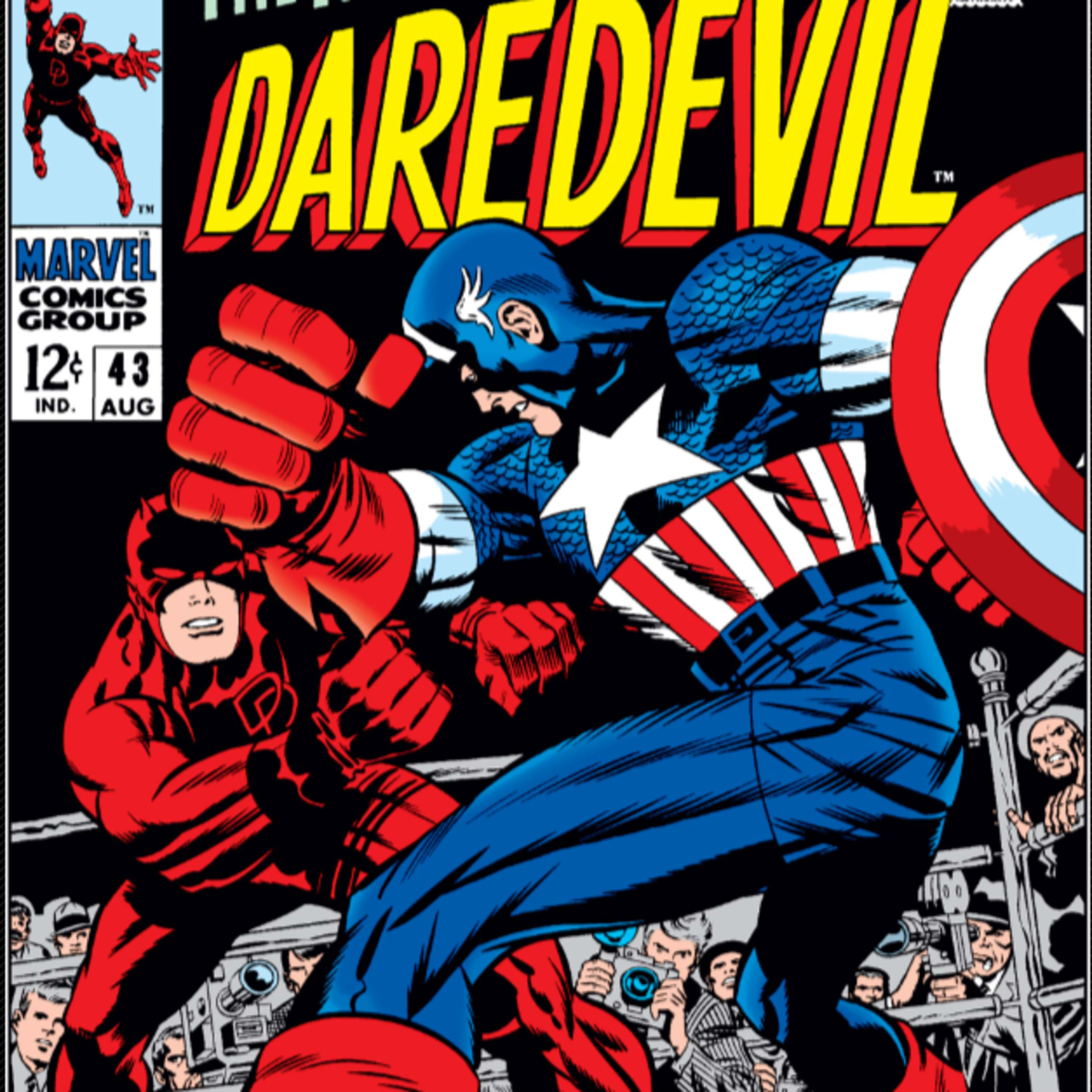 #233: DD vs Cap! Daredevil #43 (1968) Stan Lee / Gene Colan
