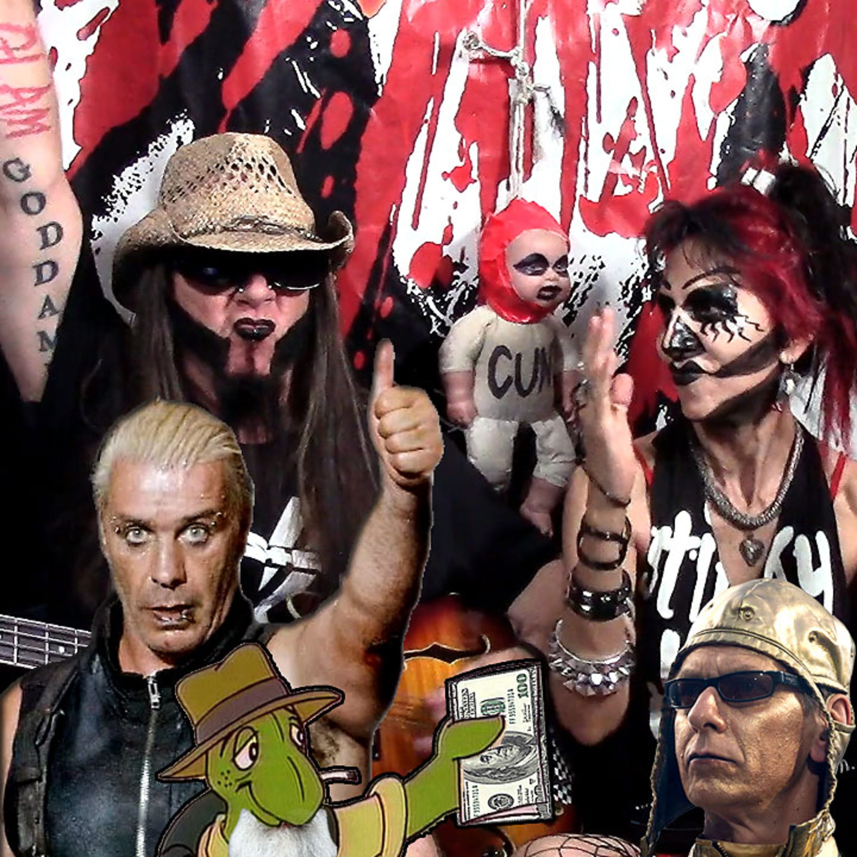 Till And Flake from Rammstein Pu$$y Jam w/ STICKY DOLL