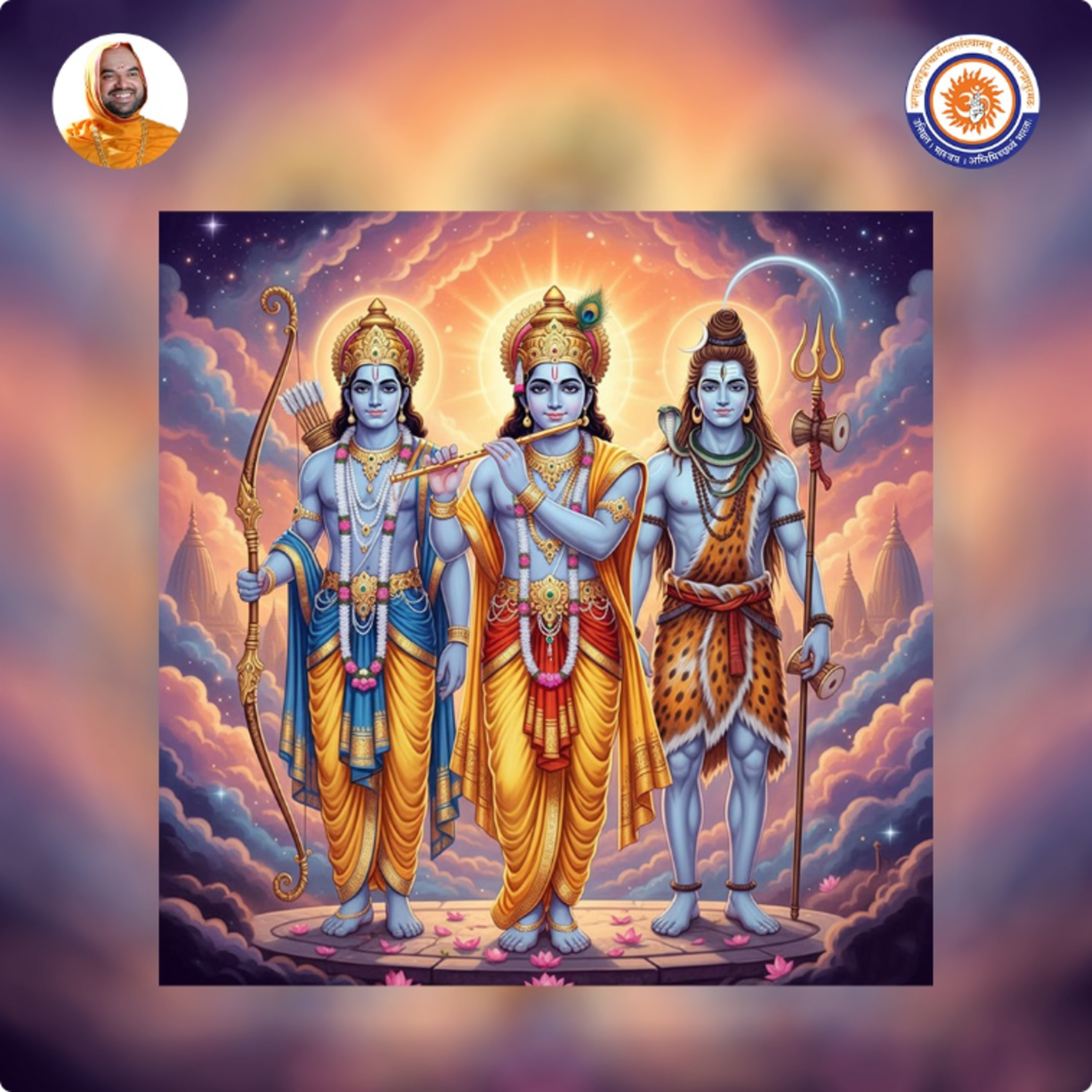 Why don't we see the form of Rama & Krishna with beard & moustache?|Spiritual talk with SriSamsthana episode artwork