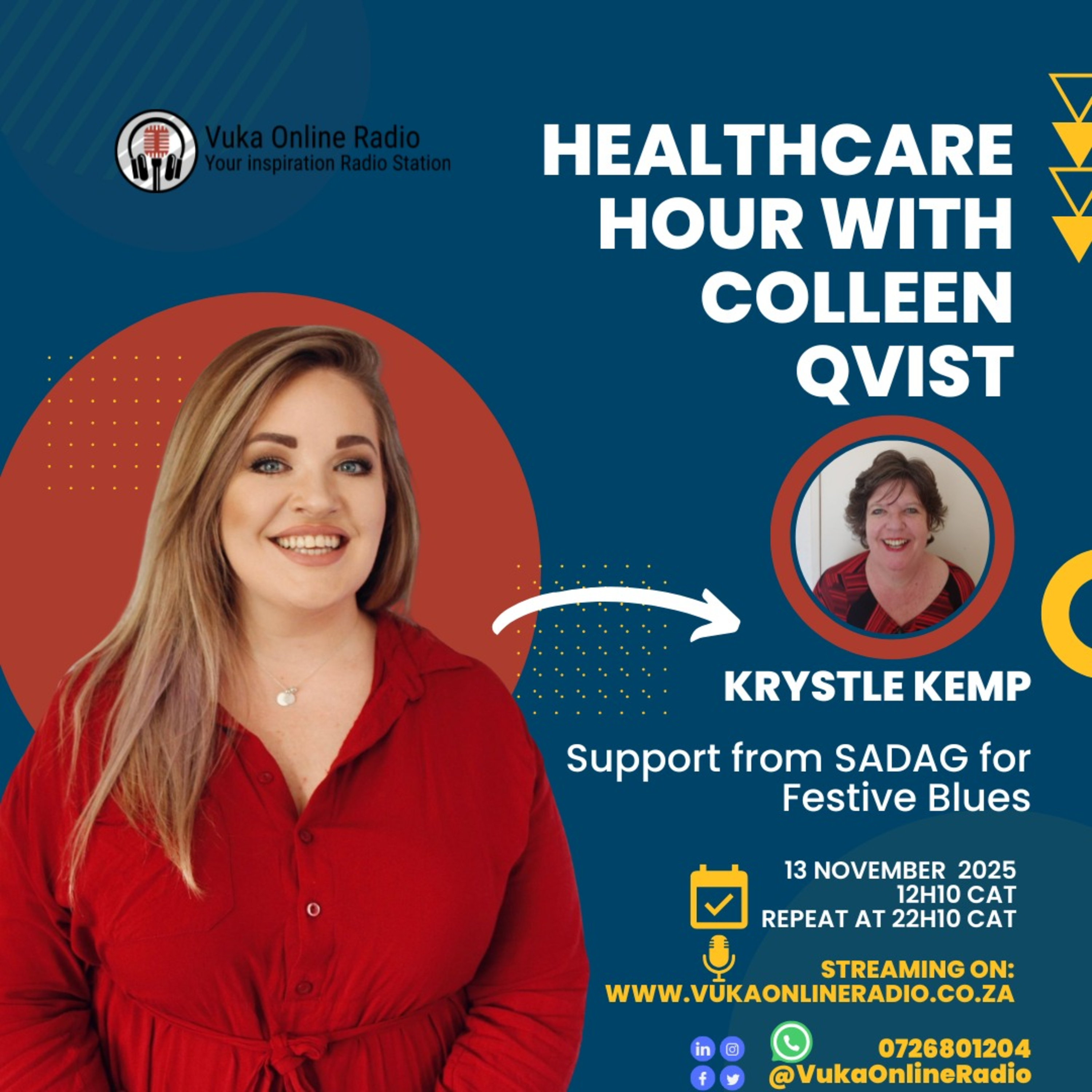 131125- Healthcare Hour with Colleen Qvist - SADAG