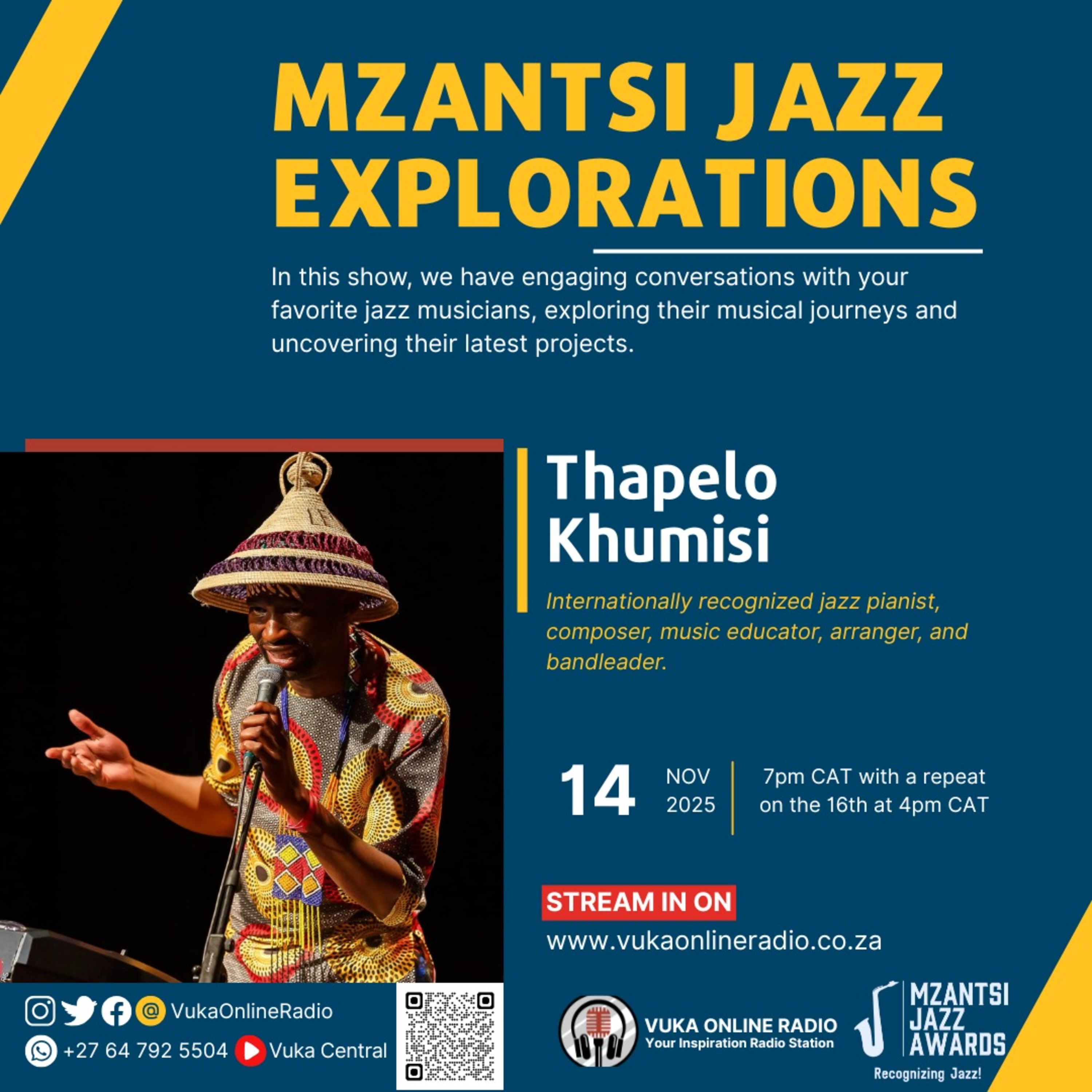 151125 - Mzantsi Jazz Explorations on Vuka - Thapelo Khumisi