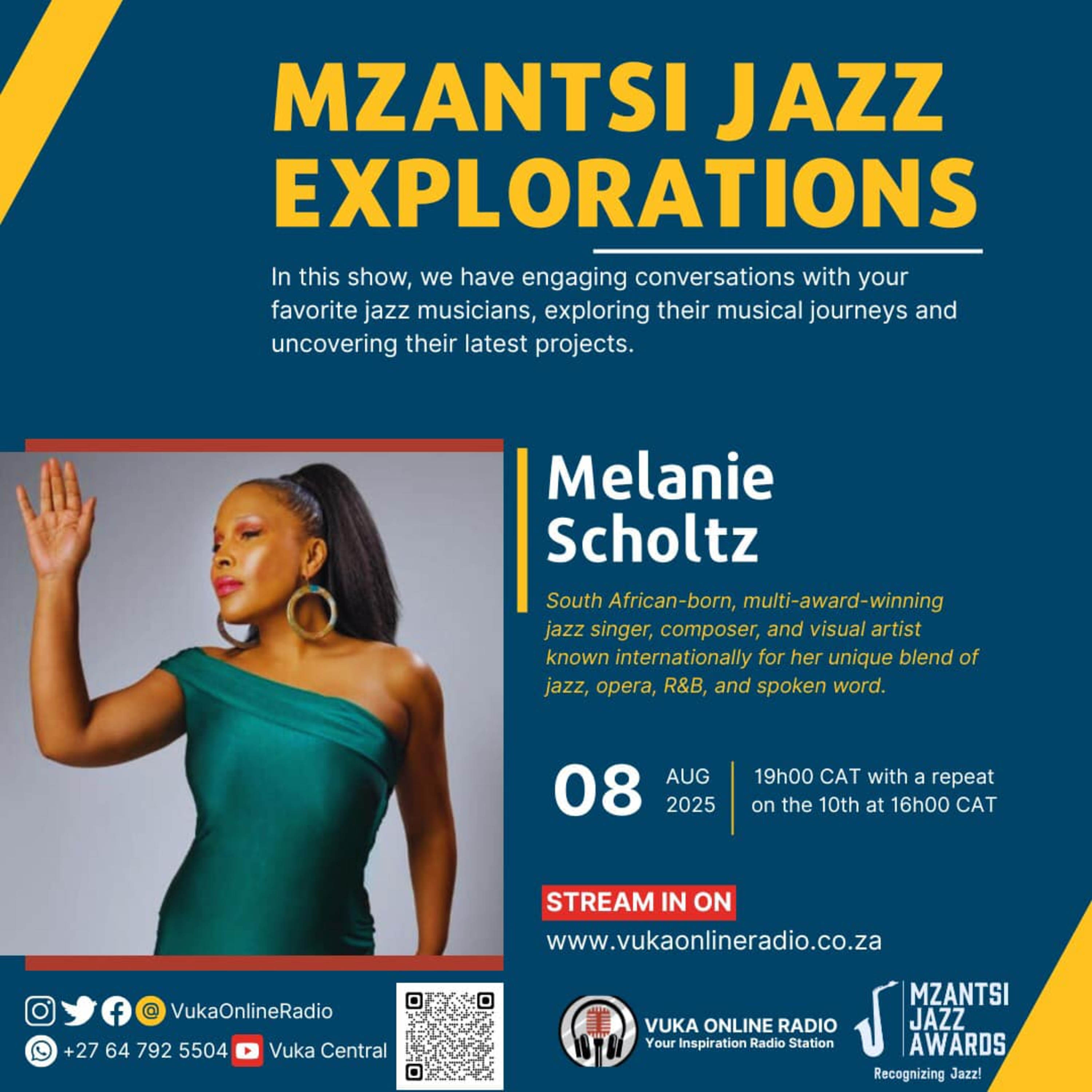080825- Mzantsi Jazz Explorations with Dr Mo - Melanie Scholtz