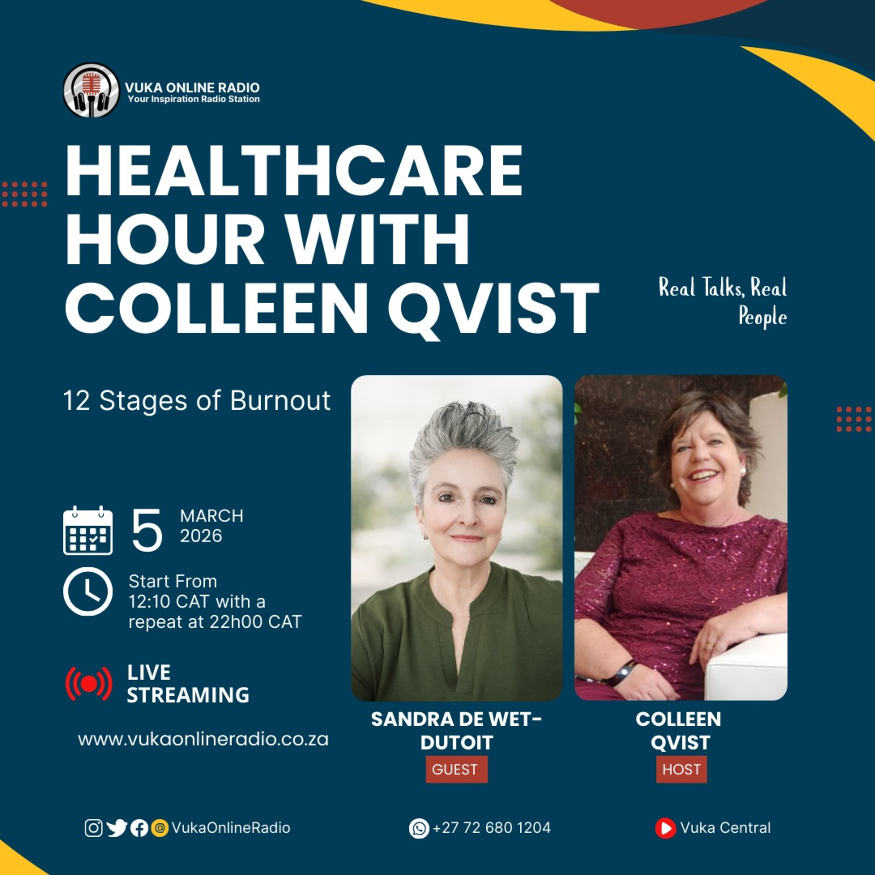 120326_Healthcare hour - Dr Bridget Bromfield and Dr Danelle Lubbe
