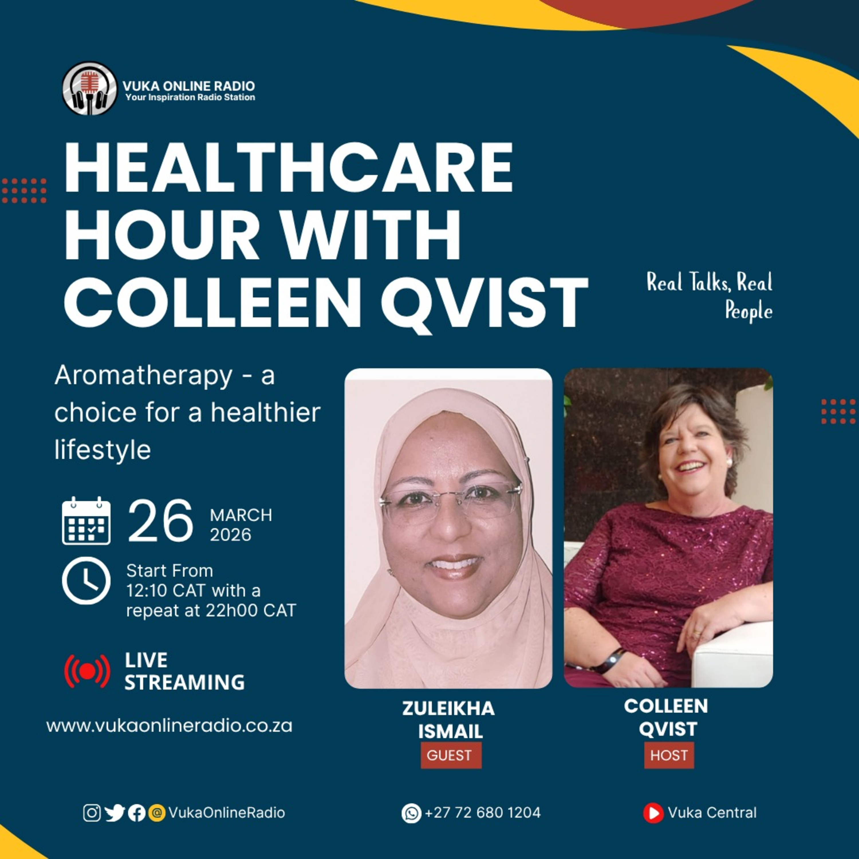 250326-Health Care Hour With Colleen Qvist and Zuleikha Ismail