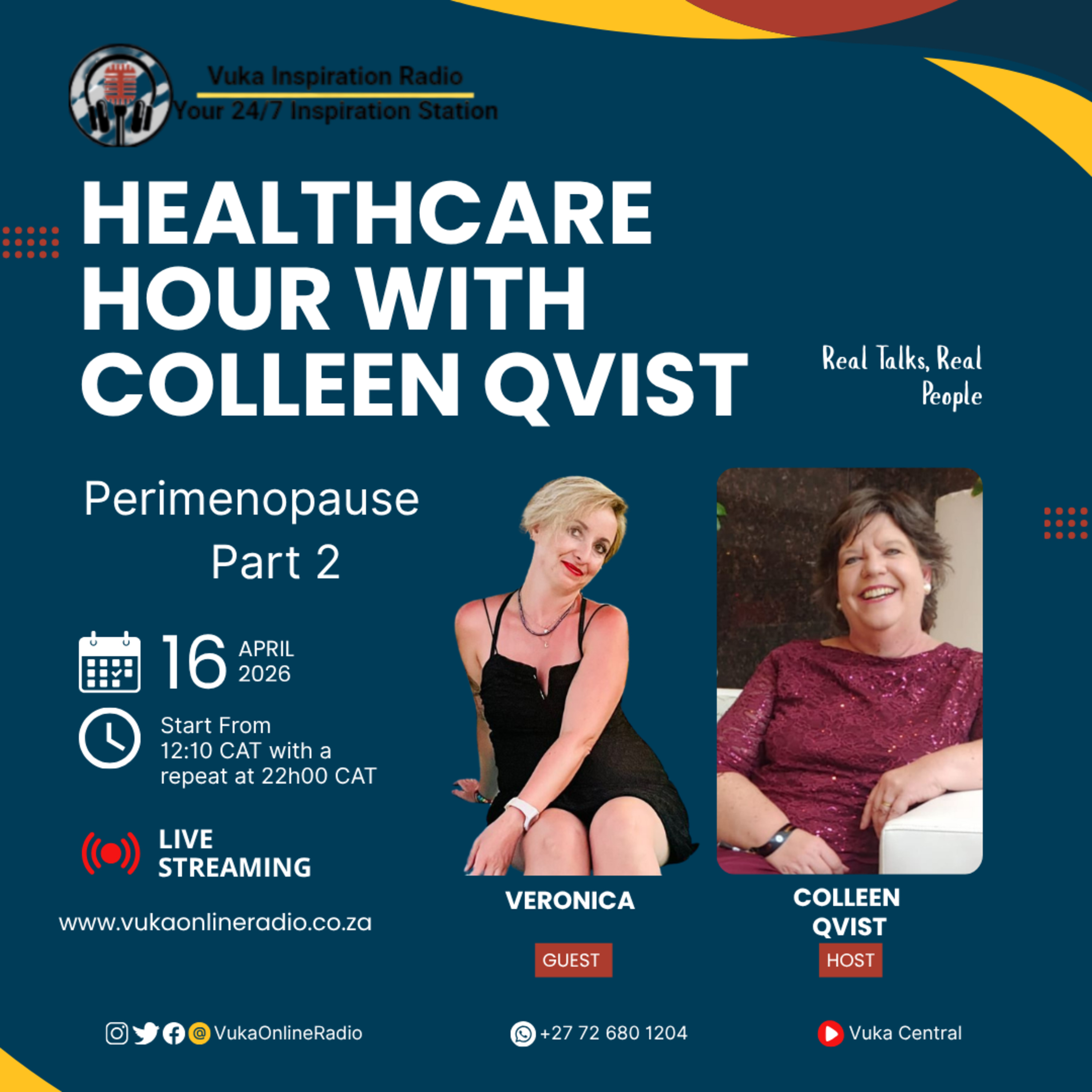 160426-Healthcare Hour with Colleen Qvist and Veronica Part 2