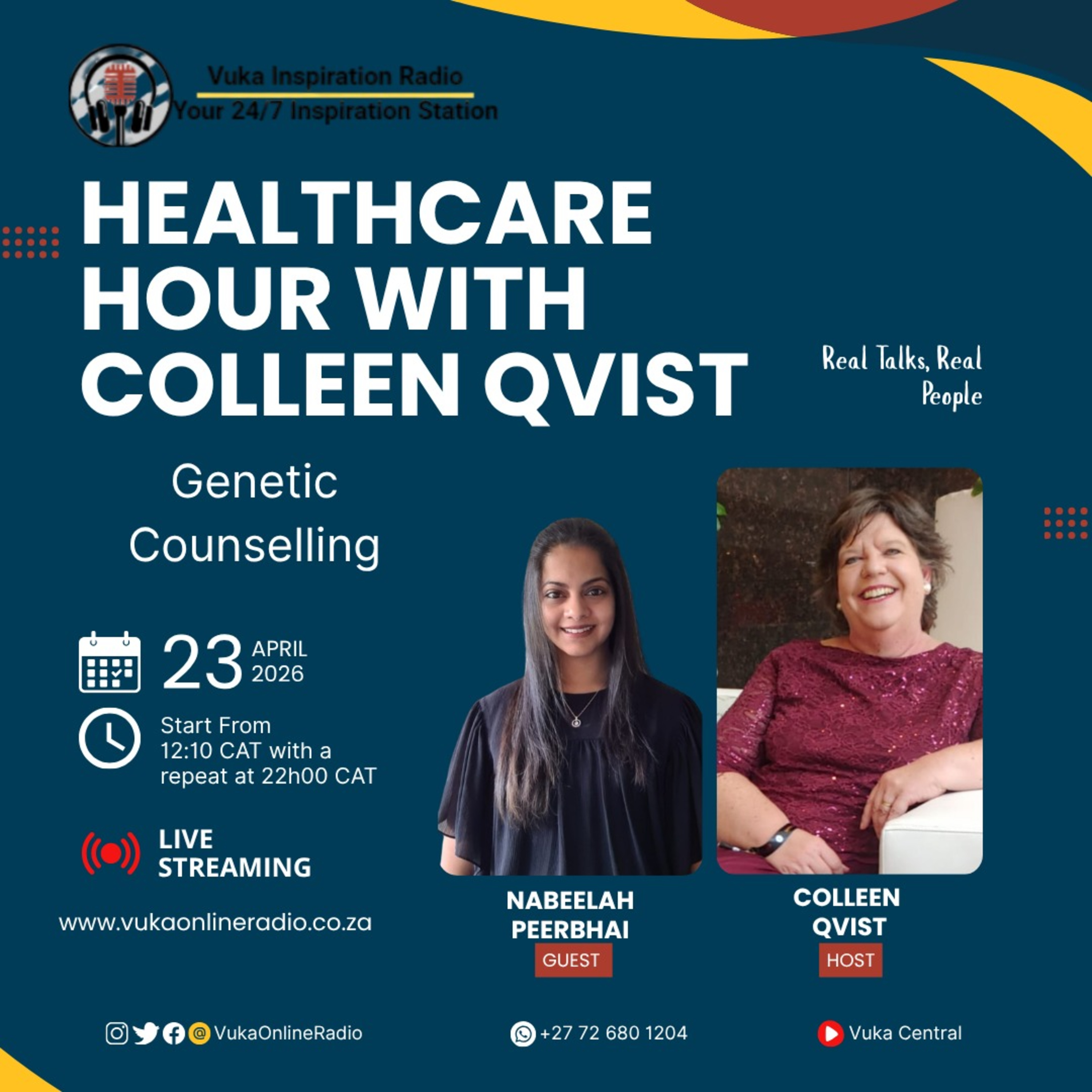 230426-Healthcare Hour with Colleen Qvist - Nabeelah Peerbhai