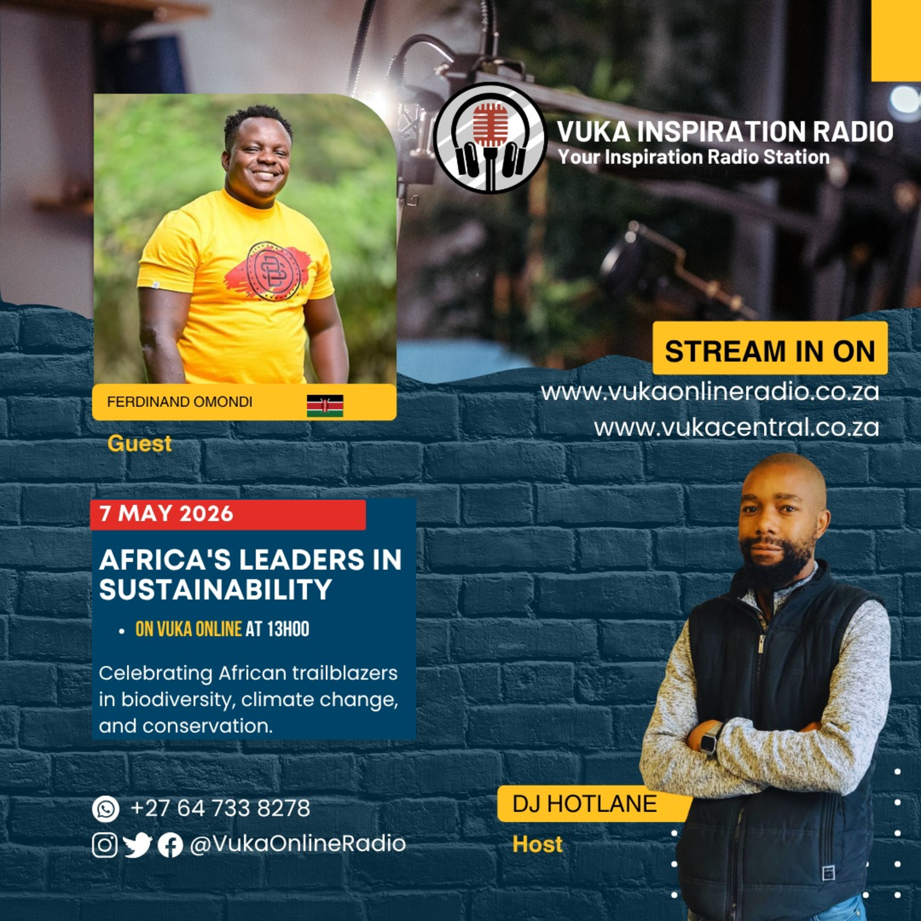 070526-Vuka Lunch Hour 2 Africa`s Leaders in Sustainability with DJ Hotlane and Ferdinand