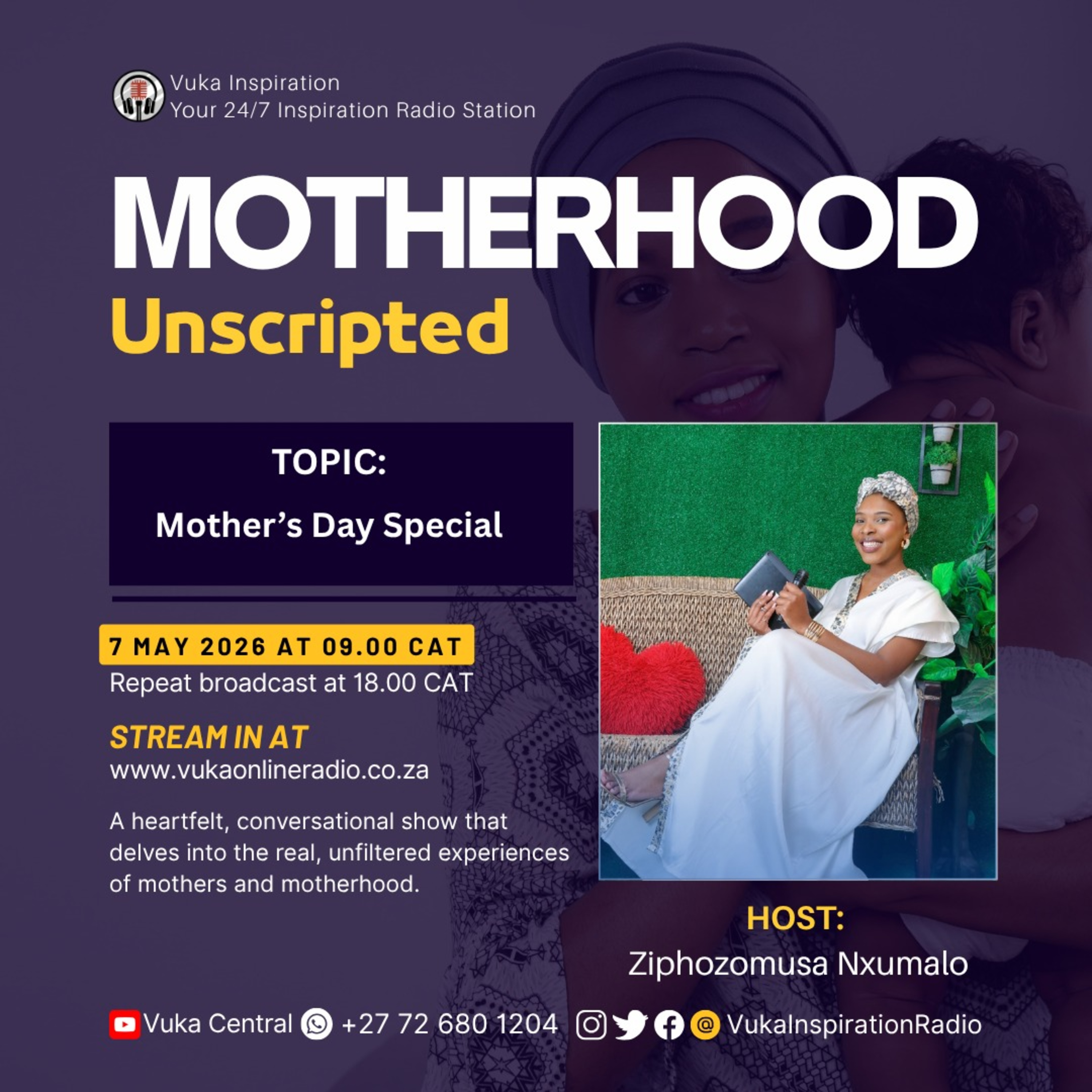070526-Motherhood Unscripted with Ziphozomusa Mothers Day Special
