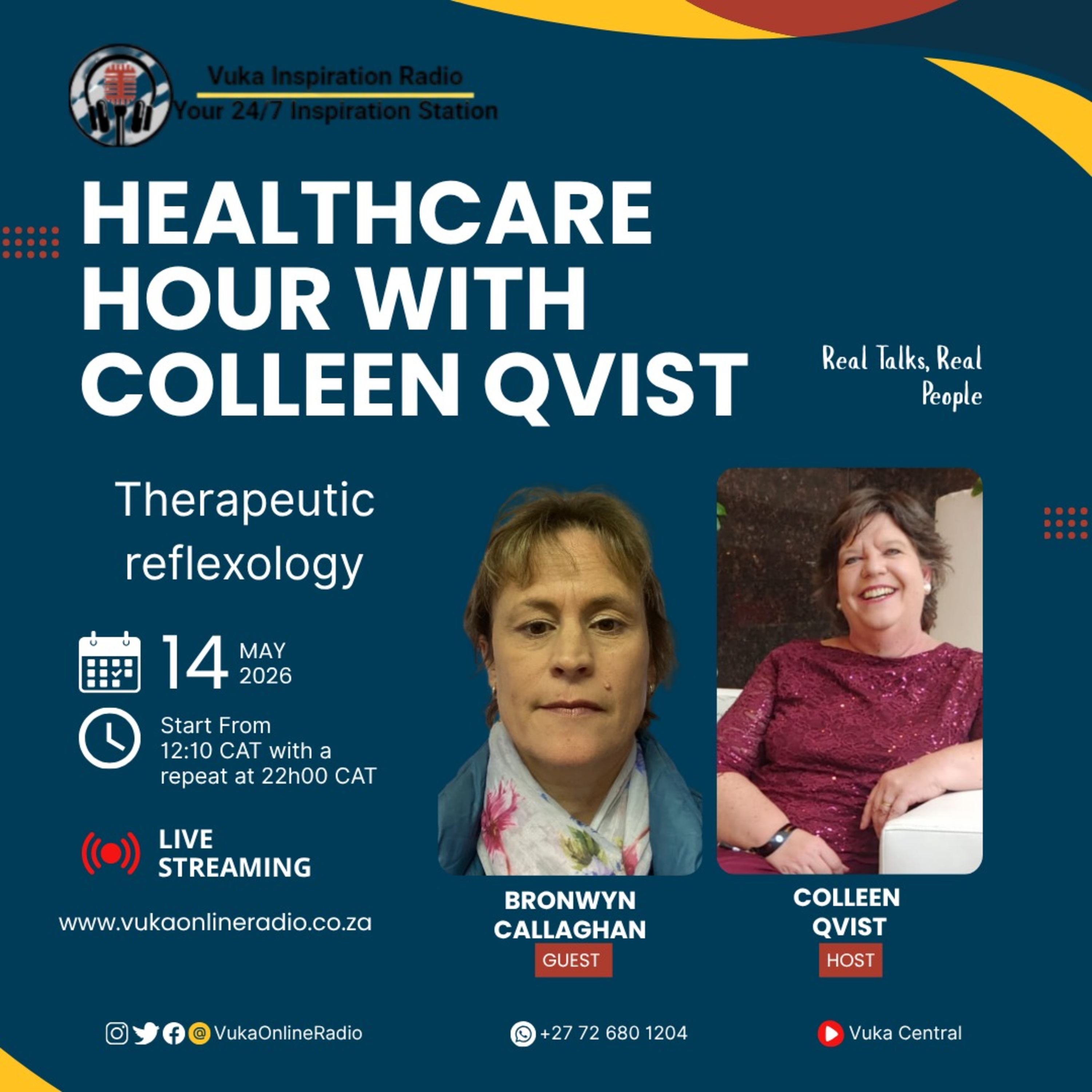 140526-HealthCare Hour With Colleen Qvist and Bronwyn Callaghan