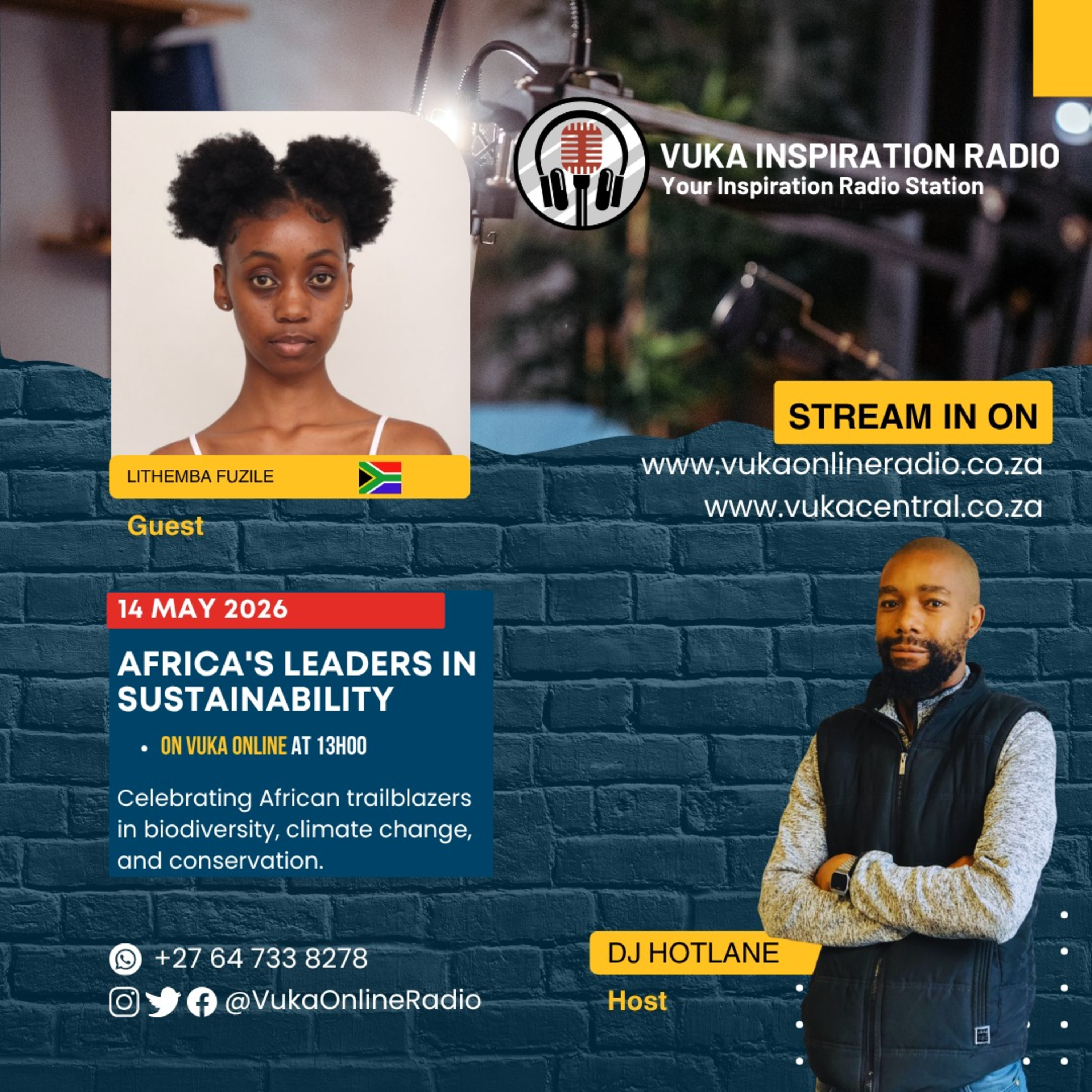 140526-Africas Leaders Sustainability DJ Hotlane and Lithemba Fuzile