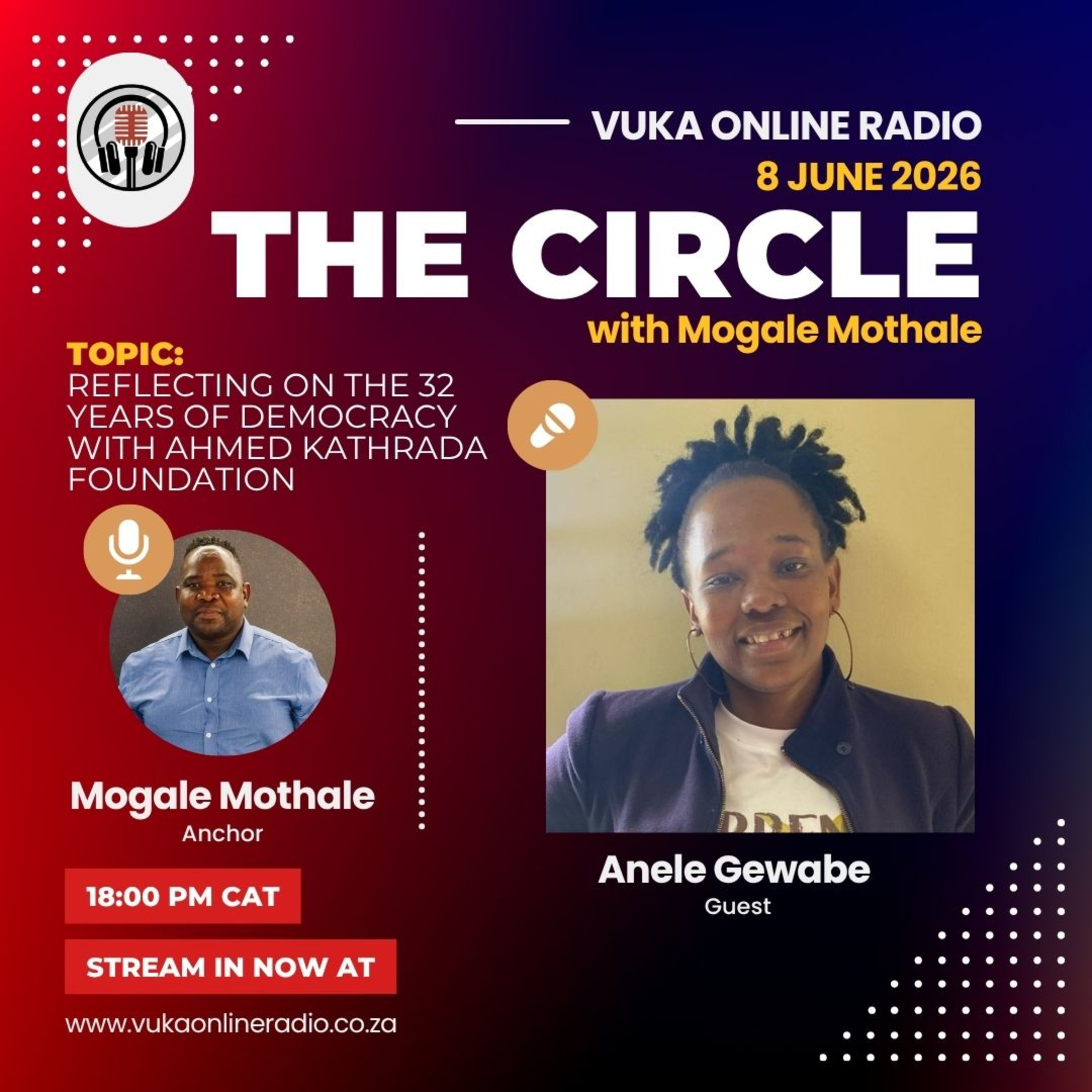 080626-The Circle Guest Anele Gewabe