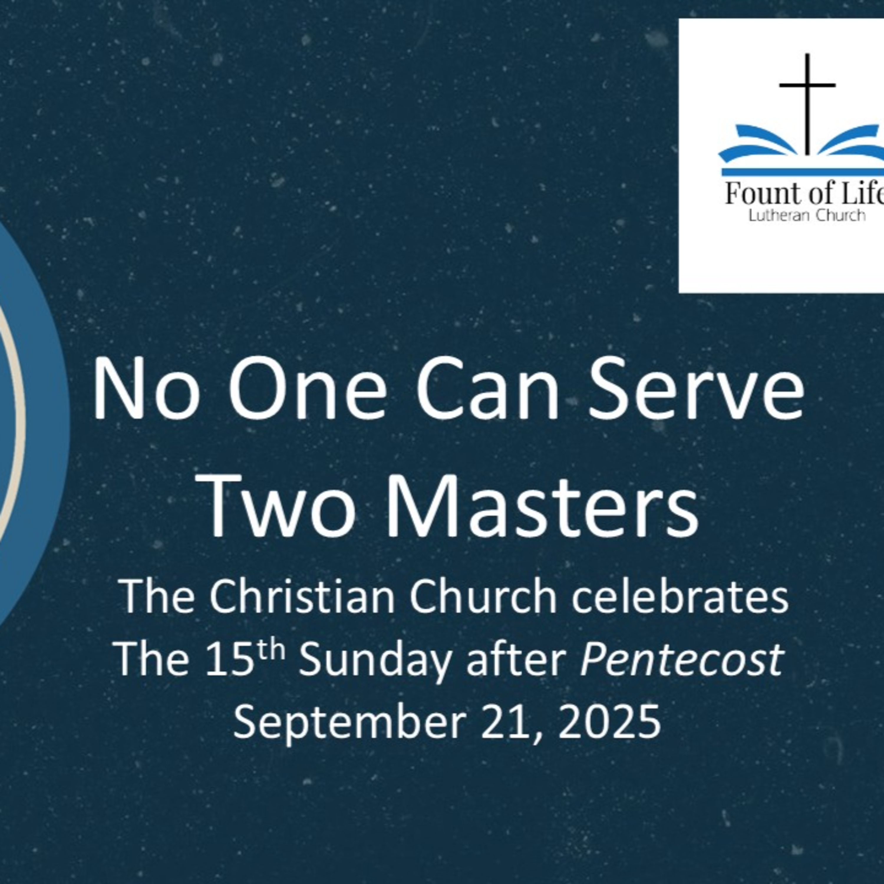 Which Master are You Serving?-21 SEP 25 episode artwork