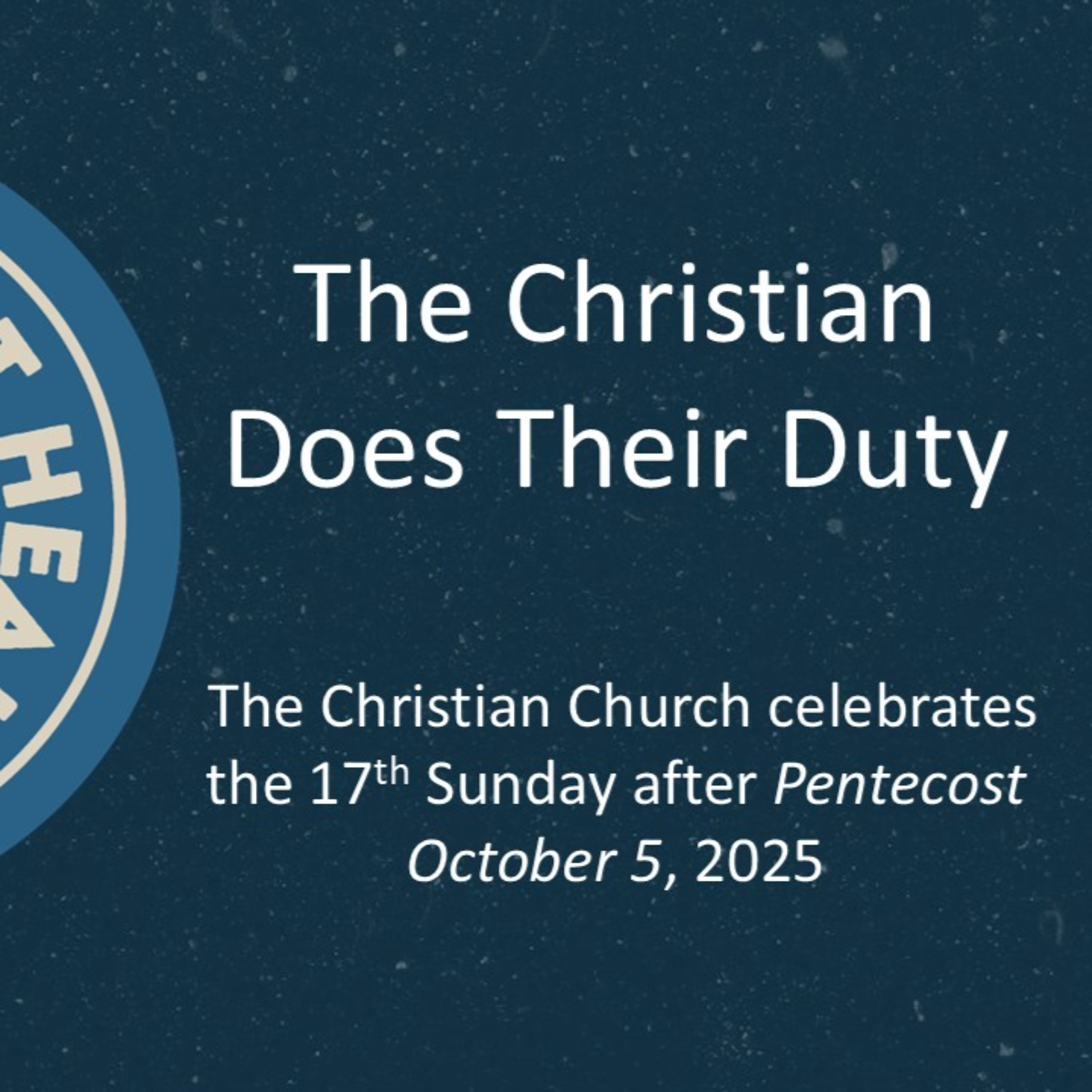 Forgiveness is not impossible; it is our duty - October 5, 2025 episode artwork