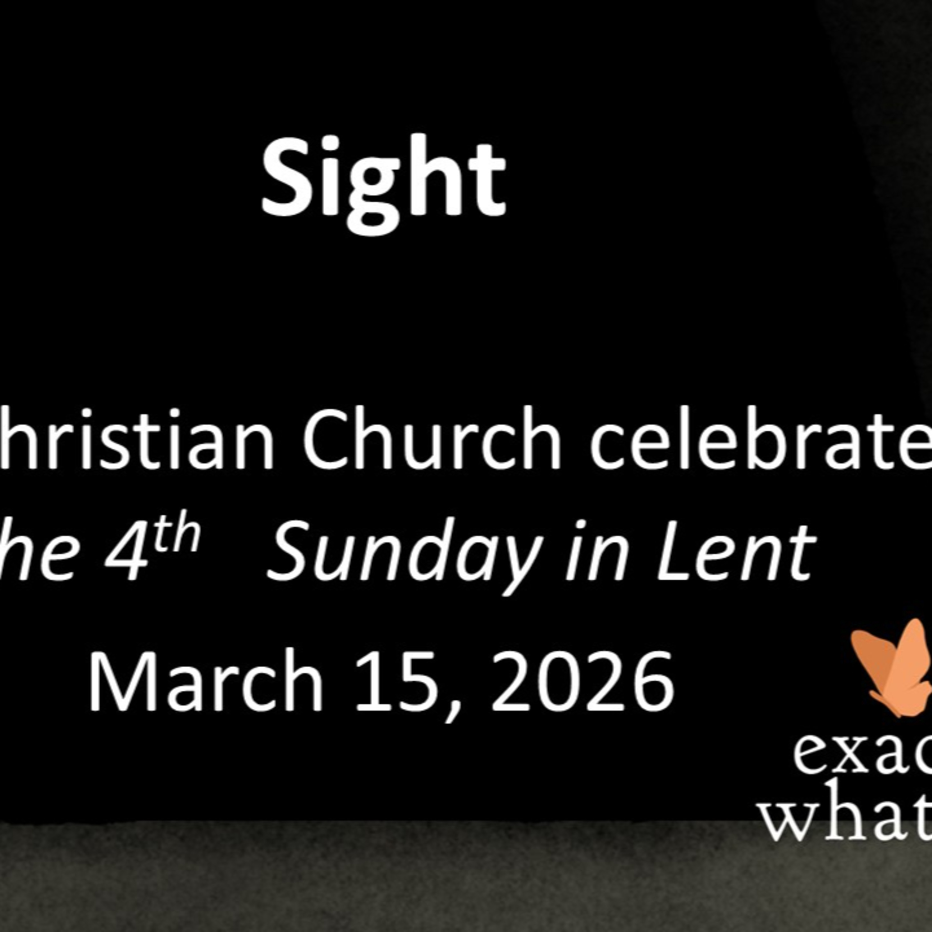 “The Lord leads the blind”– March 15, 2026 episode artwork
