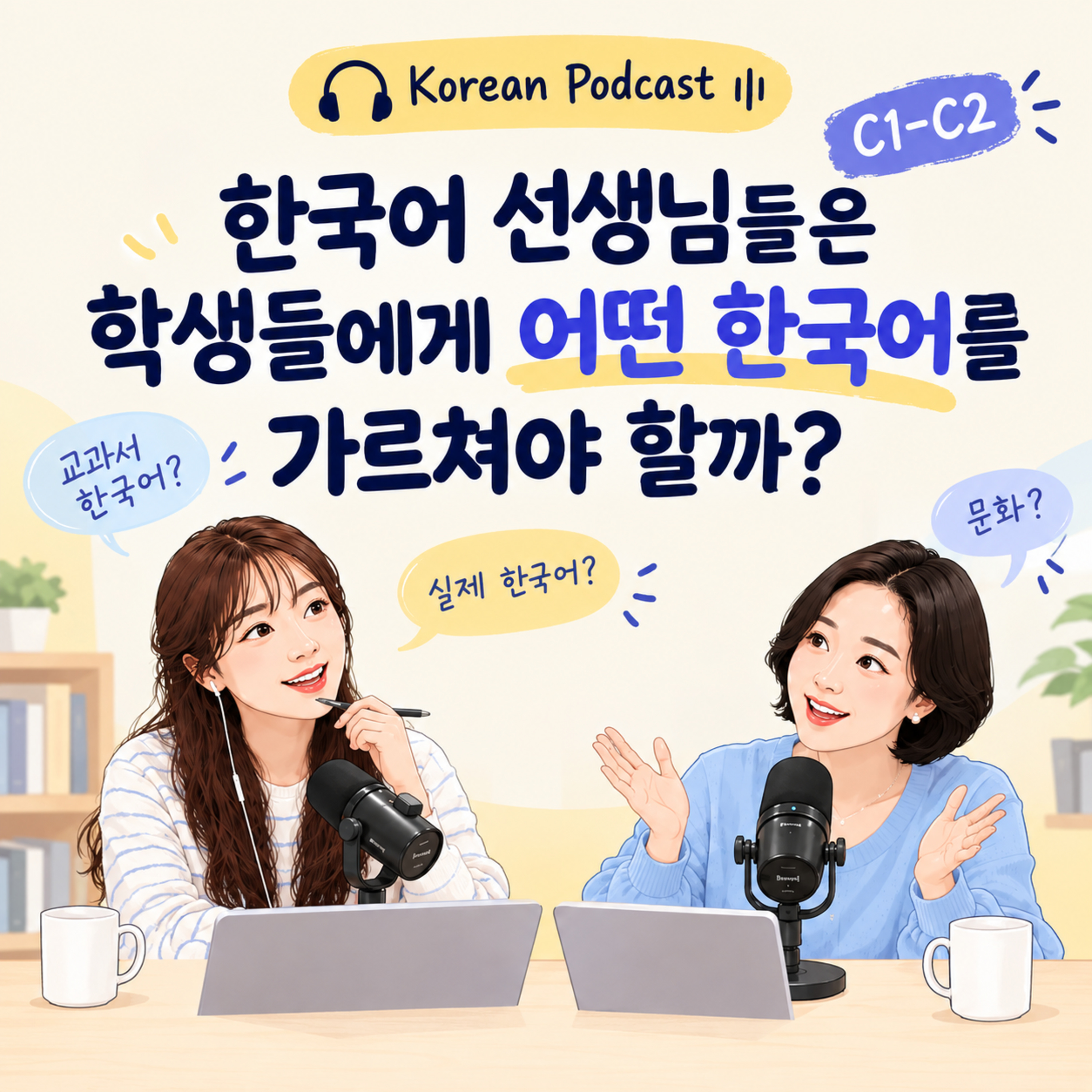 301. [오늘의 이야기] C1-C2, 한국어 어떻게 가르쳐야 할까요? Korean Podcast